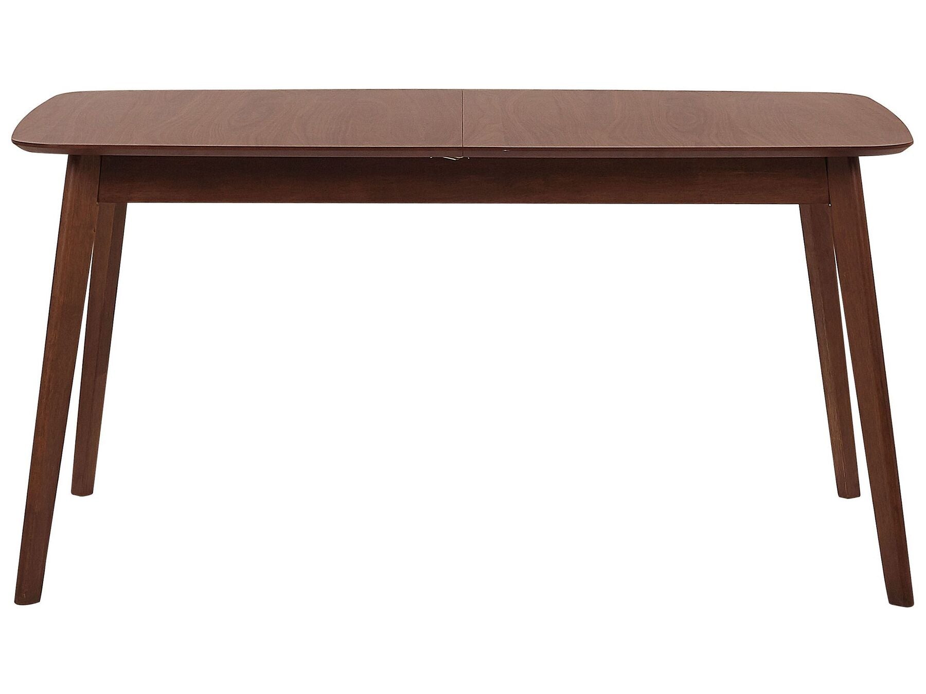 Extending Dining Table MADOX Dark Walnut 120/150 cm 75 cm