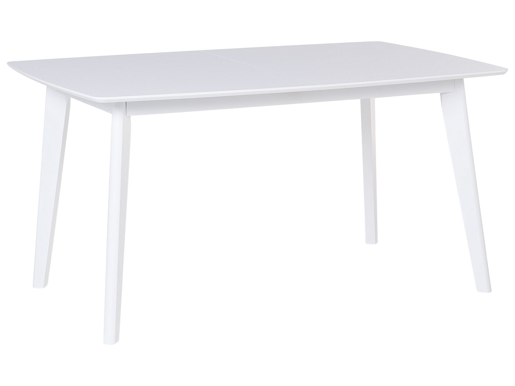Extending Dining Table SANFORD White 150/195 cm 90 cm