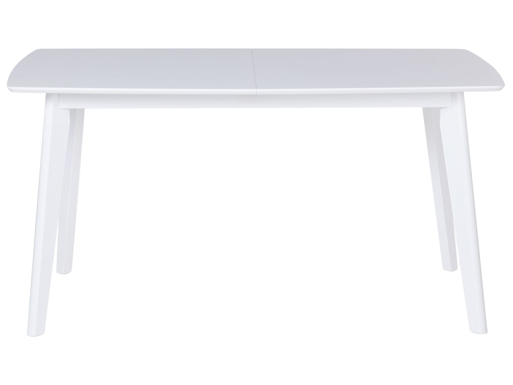 Extending Dining Table SANFORD White 150/195 cm 90 cm