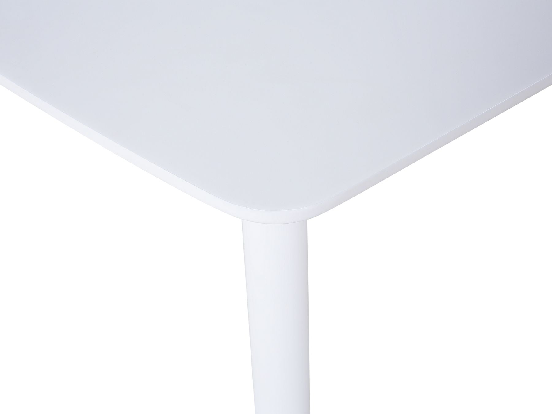 Extending Dining Table SANFORD White 150/195 cm 90 cm