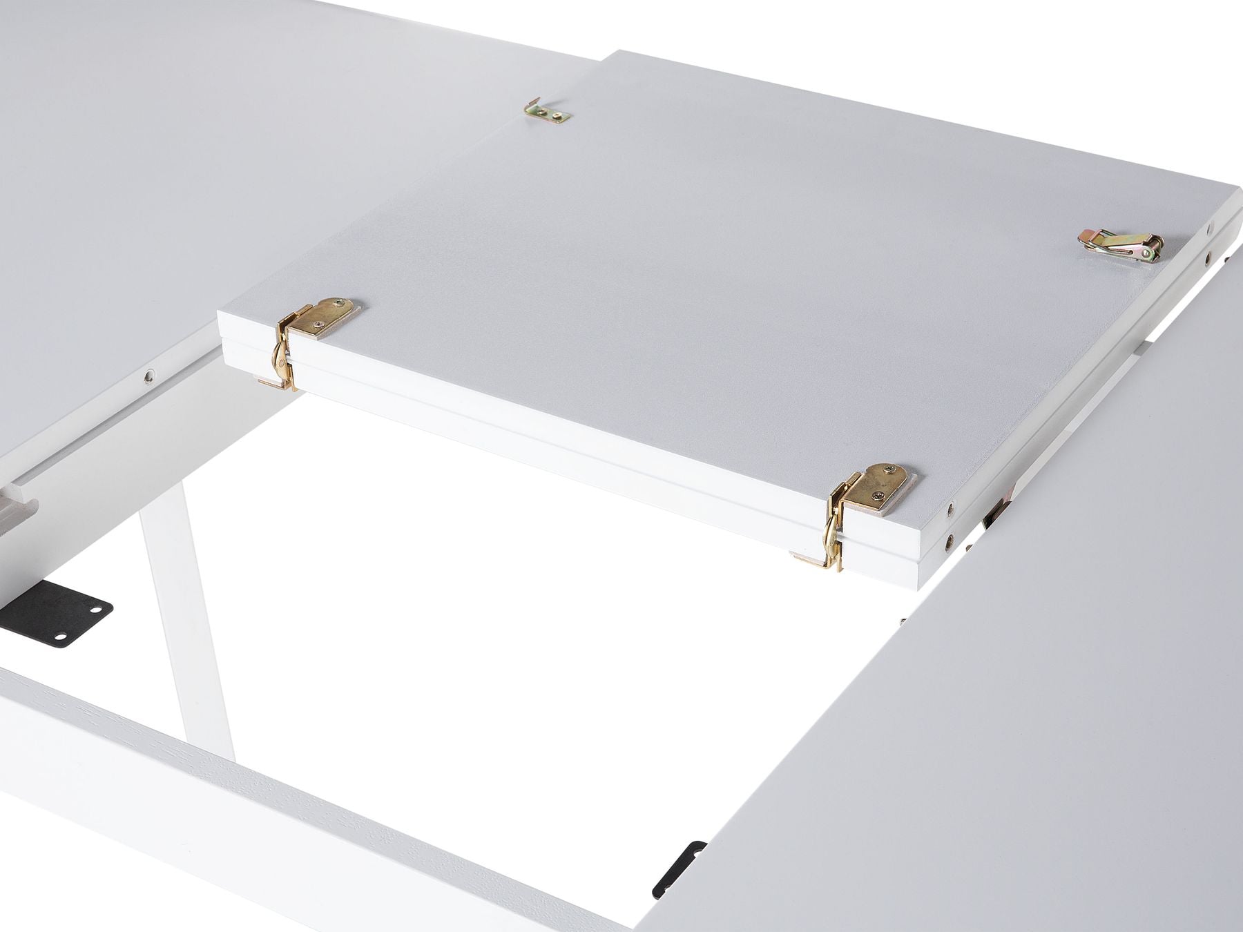 Extending Dining Table SANFORD White 150/195 cm 90 cm