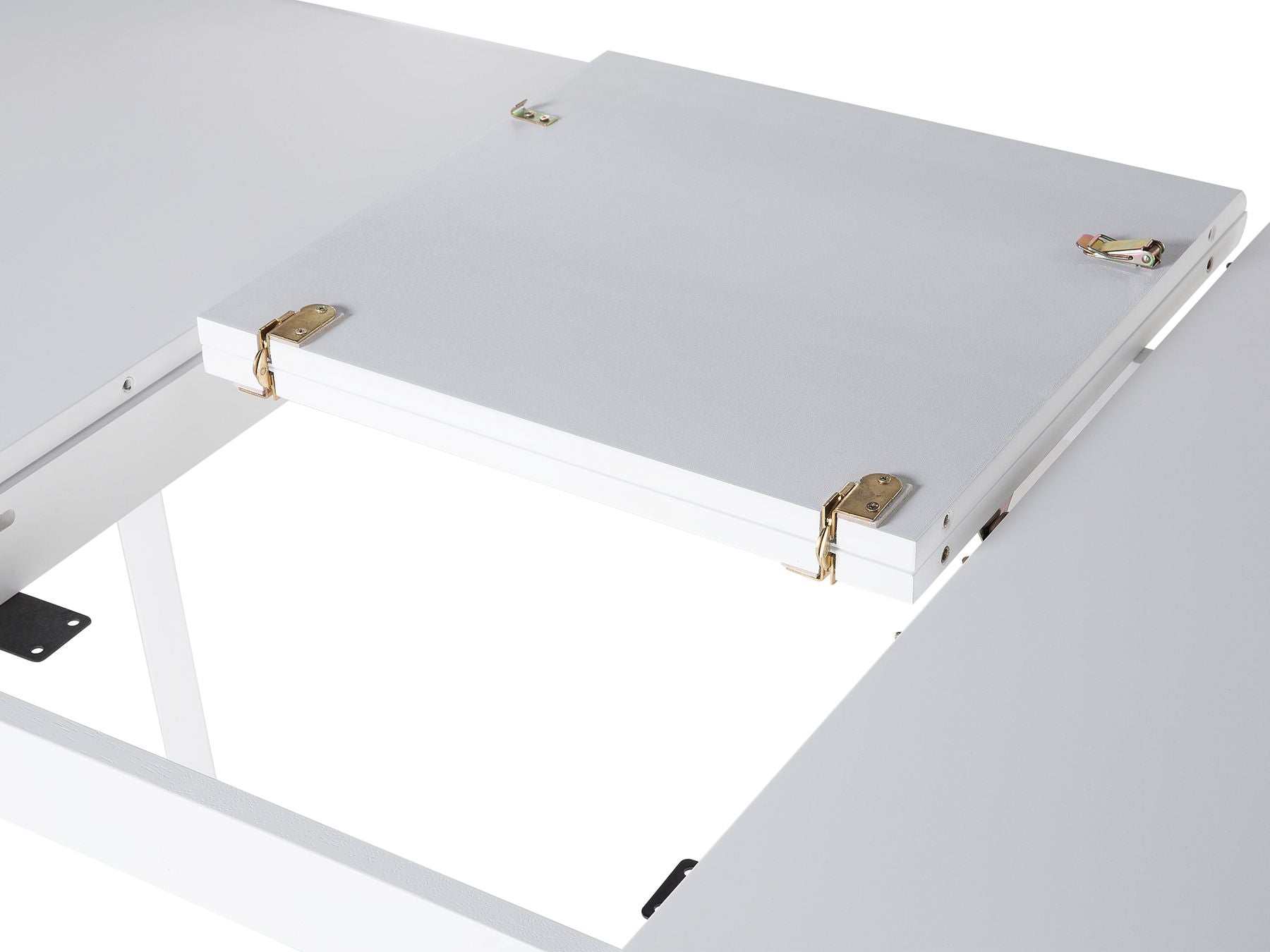 Extending Dining Table SANFORD White 120/160 cm 80 cm
