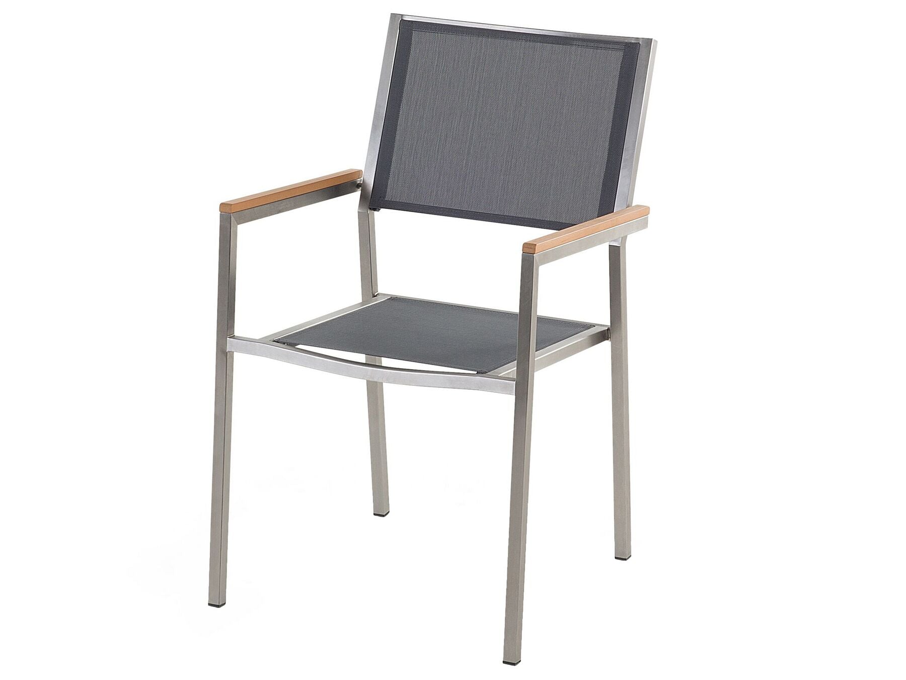 Garden Dining Set 8 Seater GROSSETO Cracked Glass Transparent/ Grey