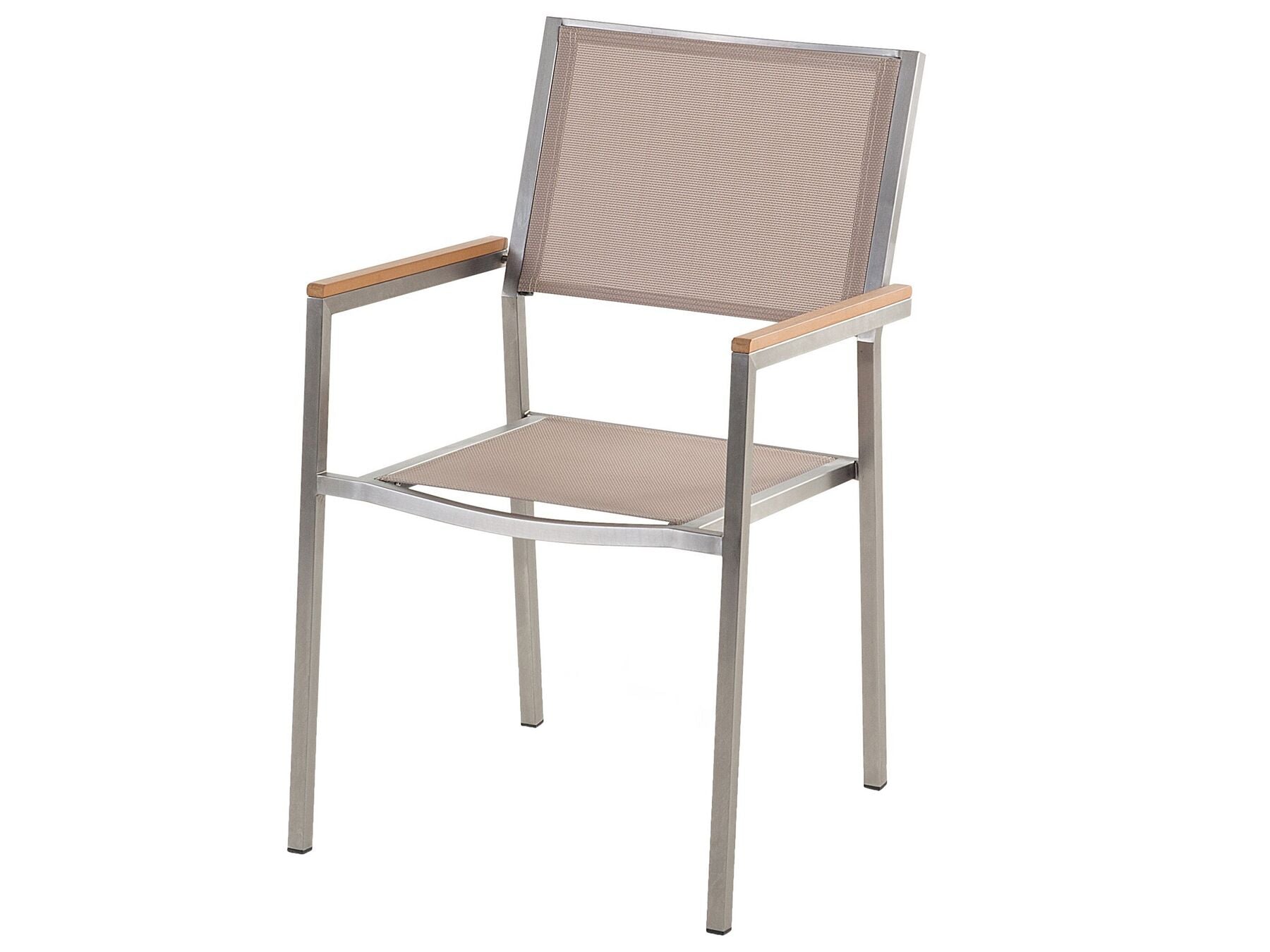 Garden Dining Set 8 Seater GROSSETO Cracked Glass Transparent/ Beige