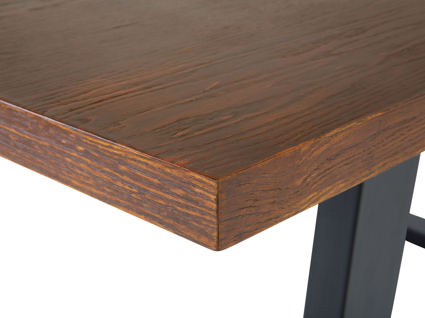 Dining Table AUSTIN Dark Walnut 160 cm 90 cm