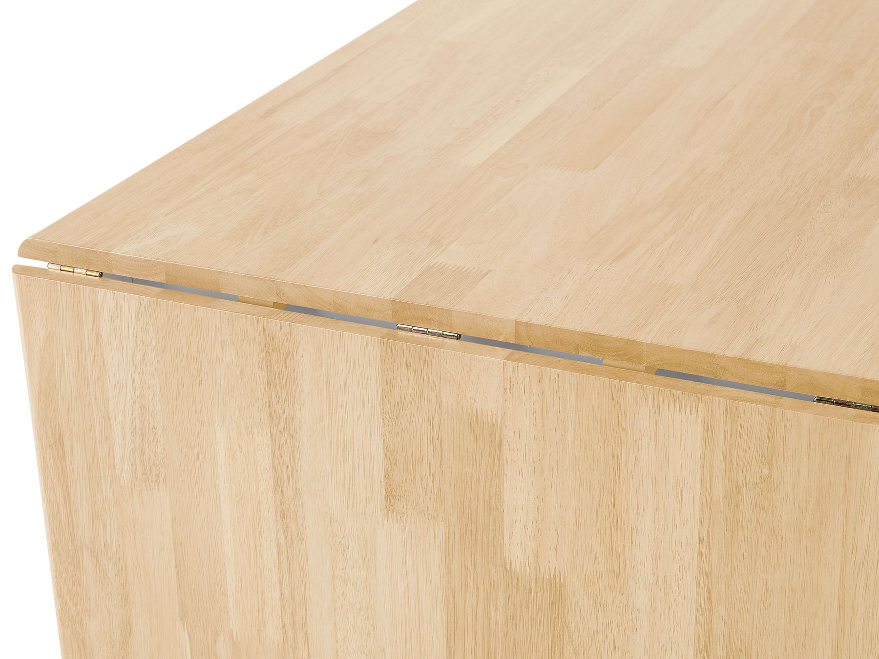 Extending Dining Table LOUISIANA Light Brown 120/160 cm 75 cm Wood