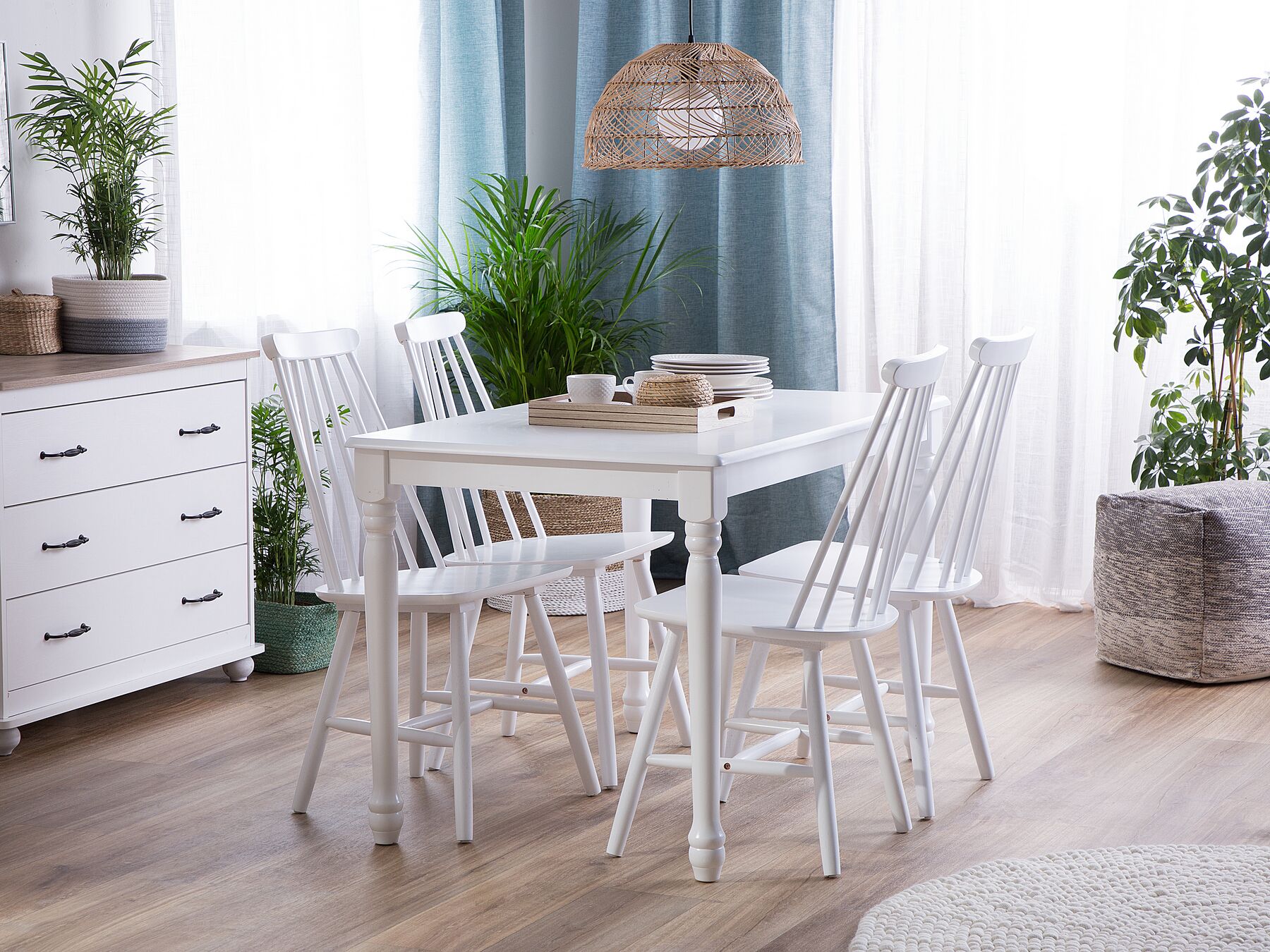 Dining Table CARY White 120 cm 75 cm