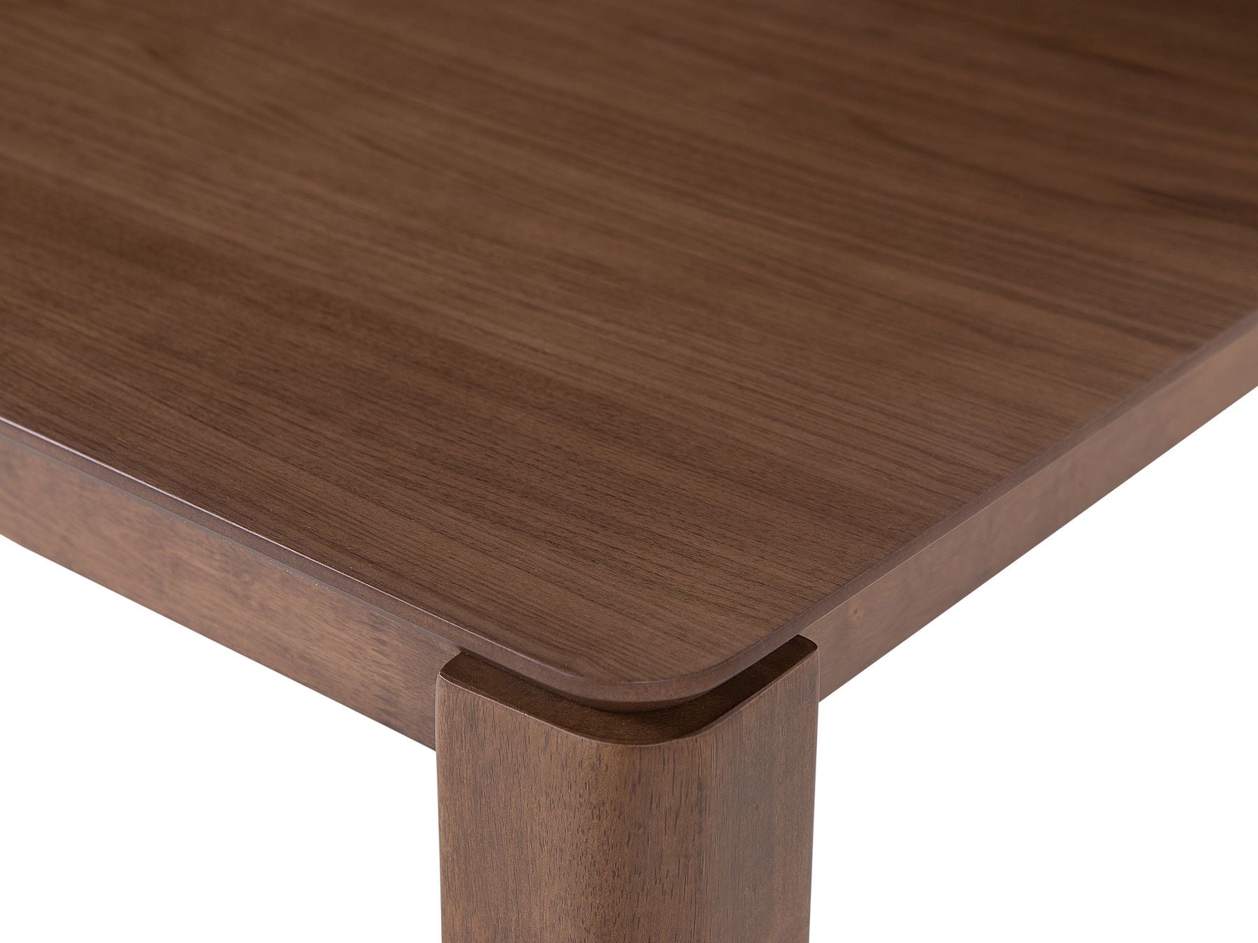 Dining Table LOTTIE Dark Walnut 160 cm 90 cm