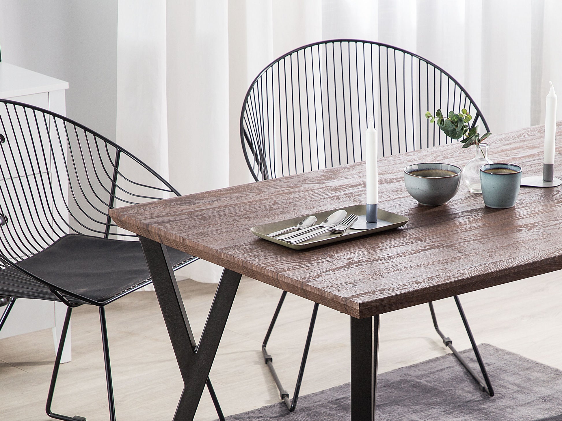 Dining Table BRAVO Dark Brown 140 cm 80 cm