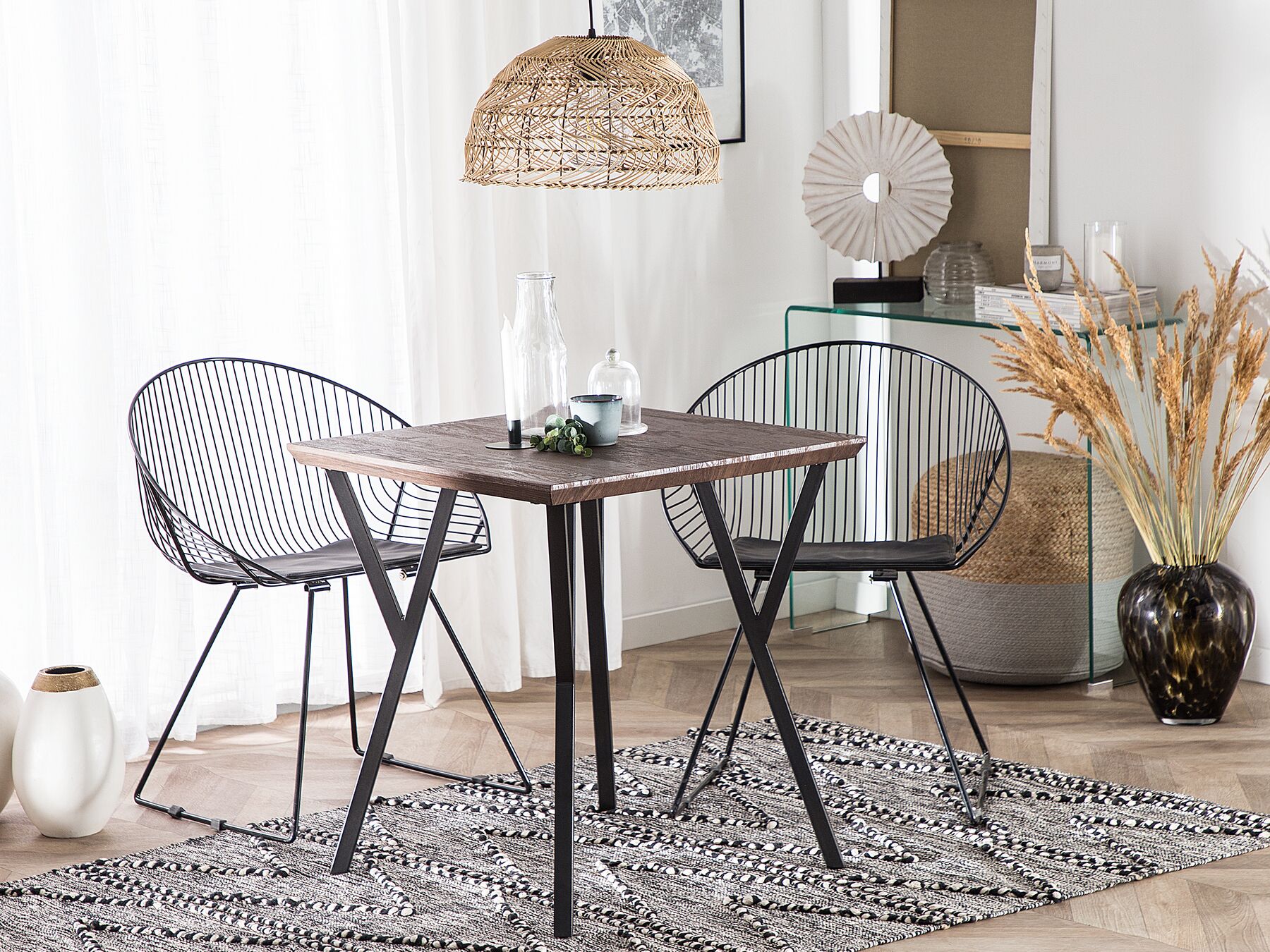 Dining Table BRAVO Dark Brown 70 cm 70 cm