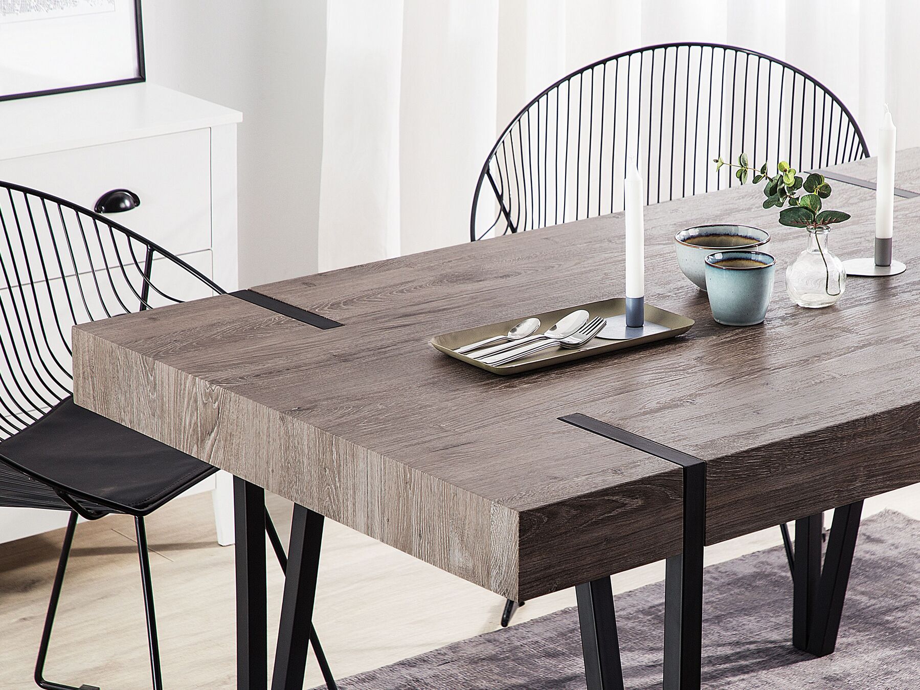 Dining Table ADENA Brown 150 cm 90 cm