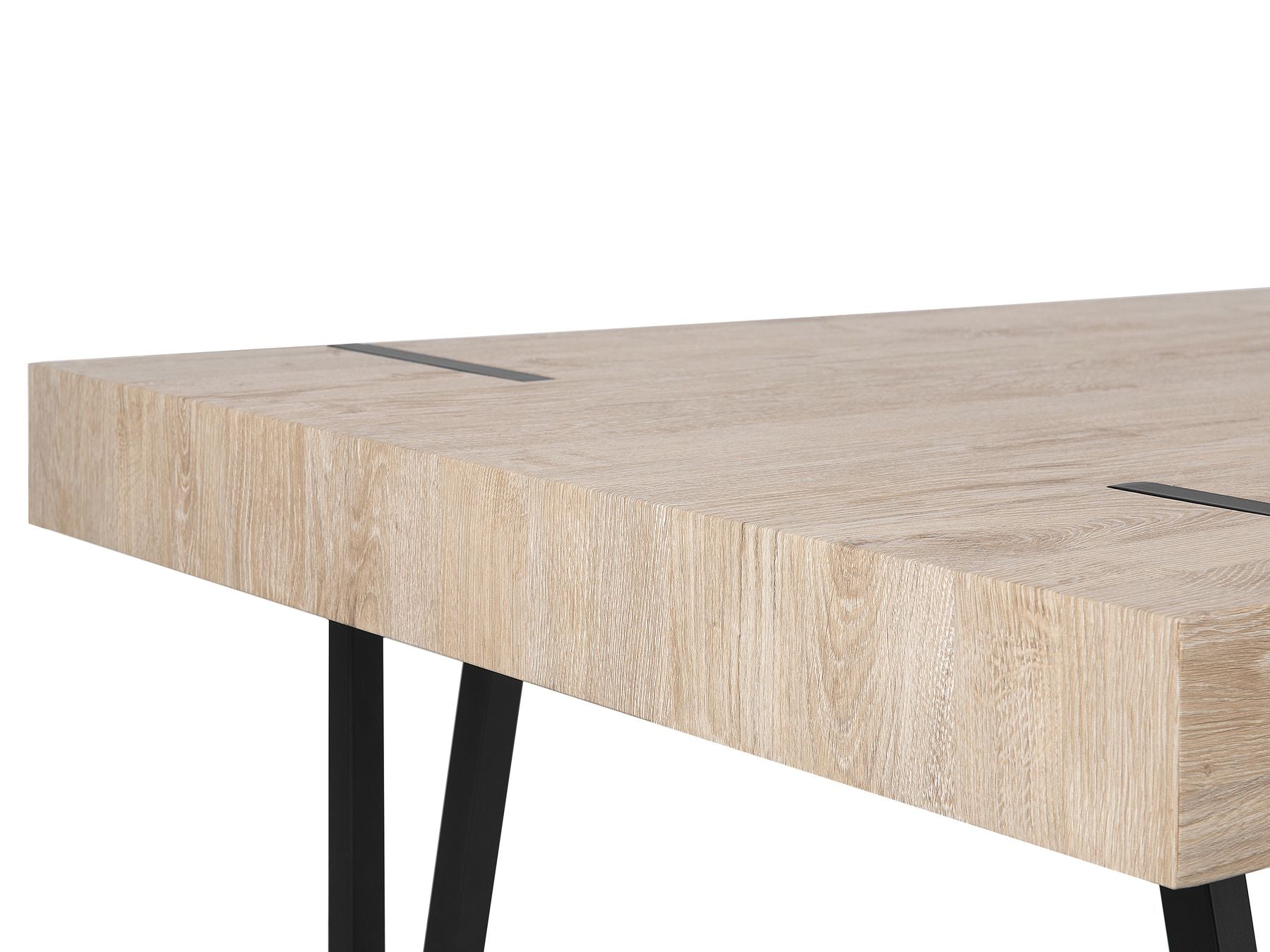 Dining Table ADENA Light Brown 180 cm 90 cm