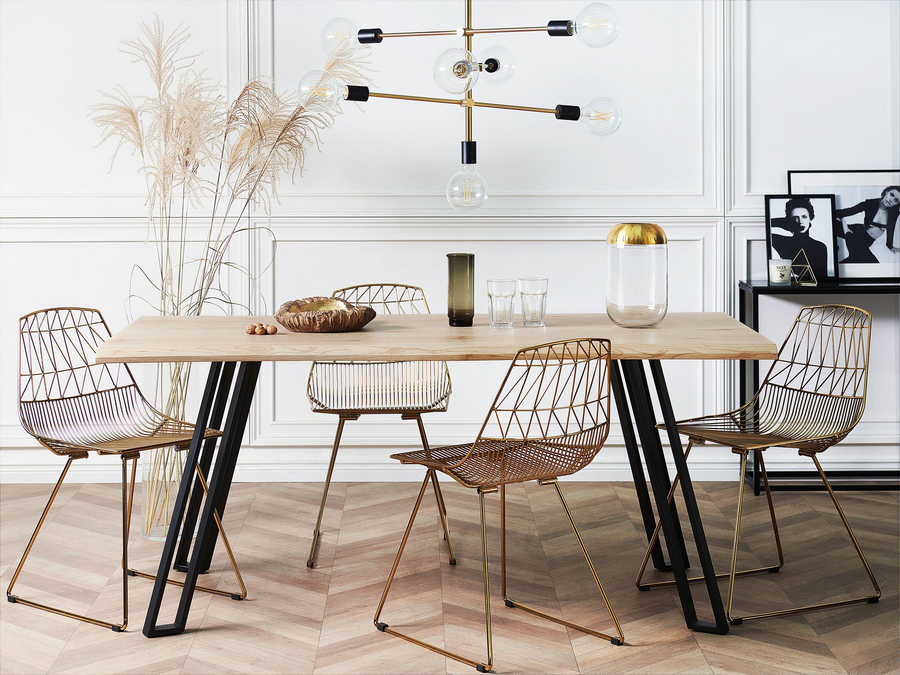 Dining Table GRAHAM Light Brown 180 cm 90 cm