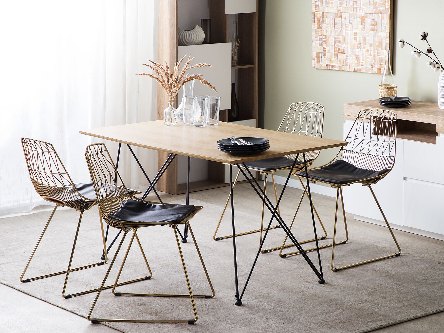 Dining Table KENTON Light Brown 140 cm 80 cm