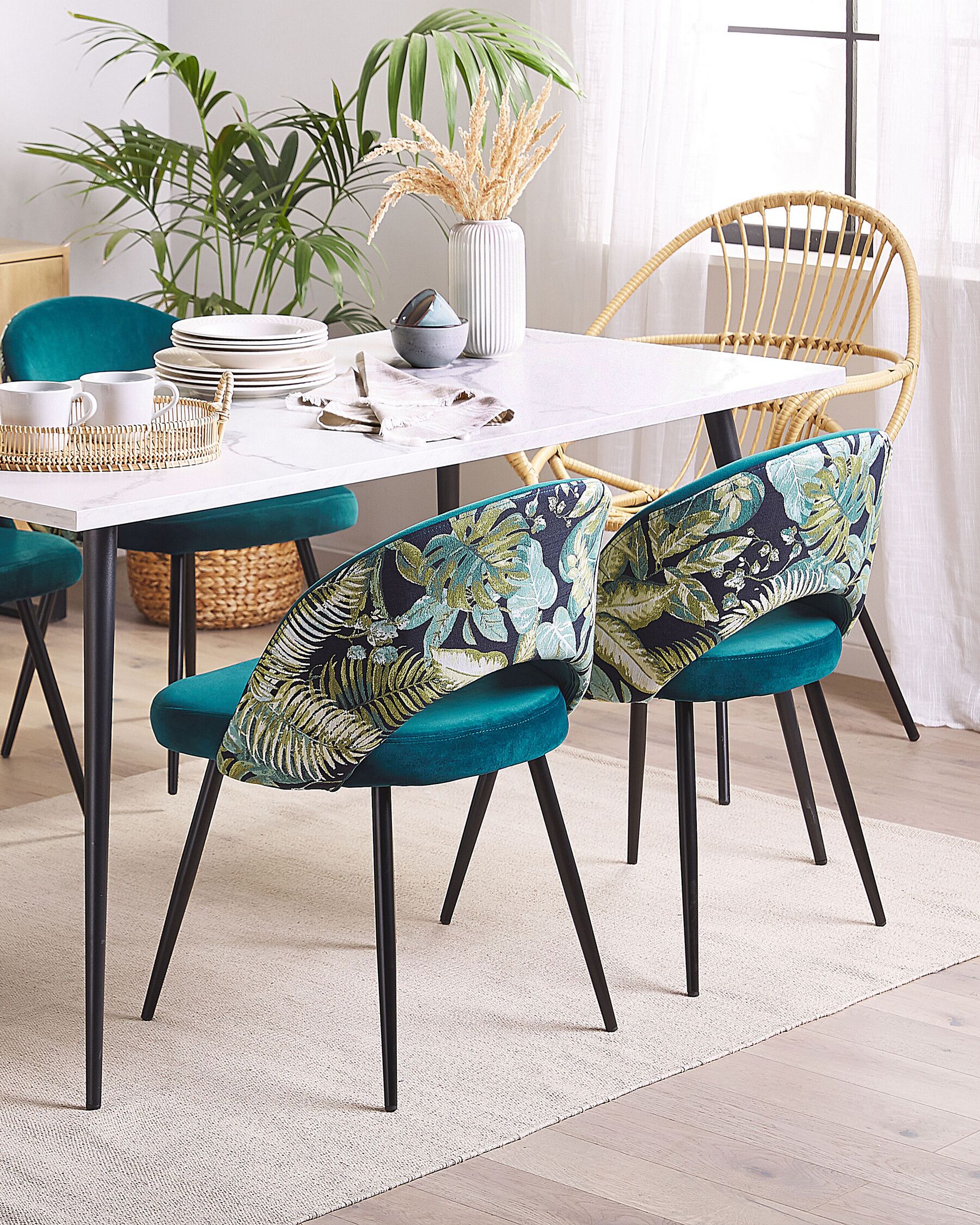 Dining Table SANTIAGO White 120 cm 80 cm