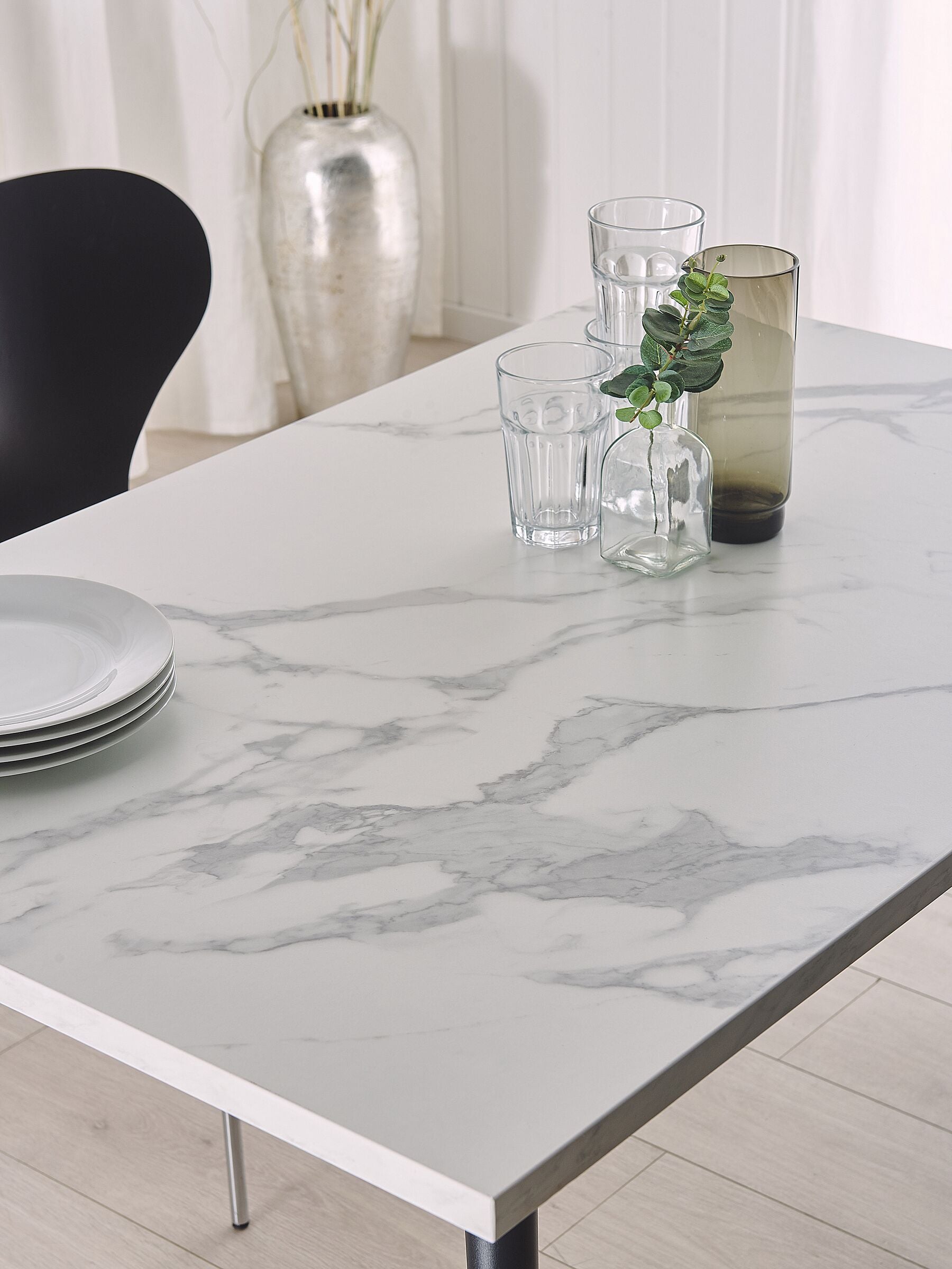 Dining Table SANTIAGO White 120 cm 80 cm