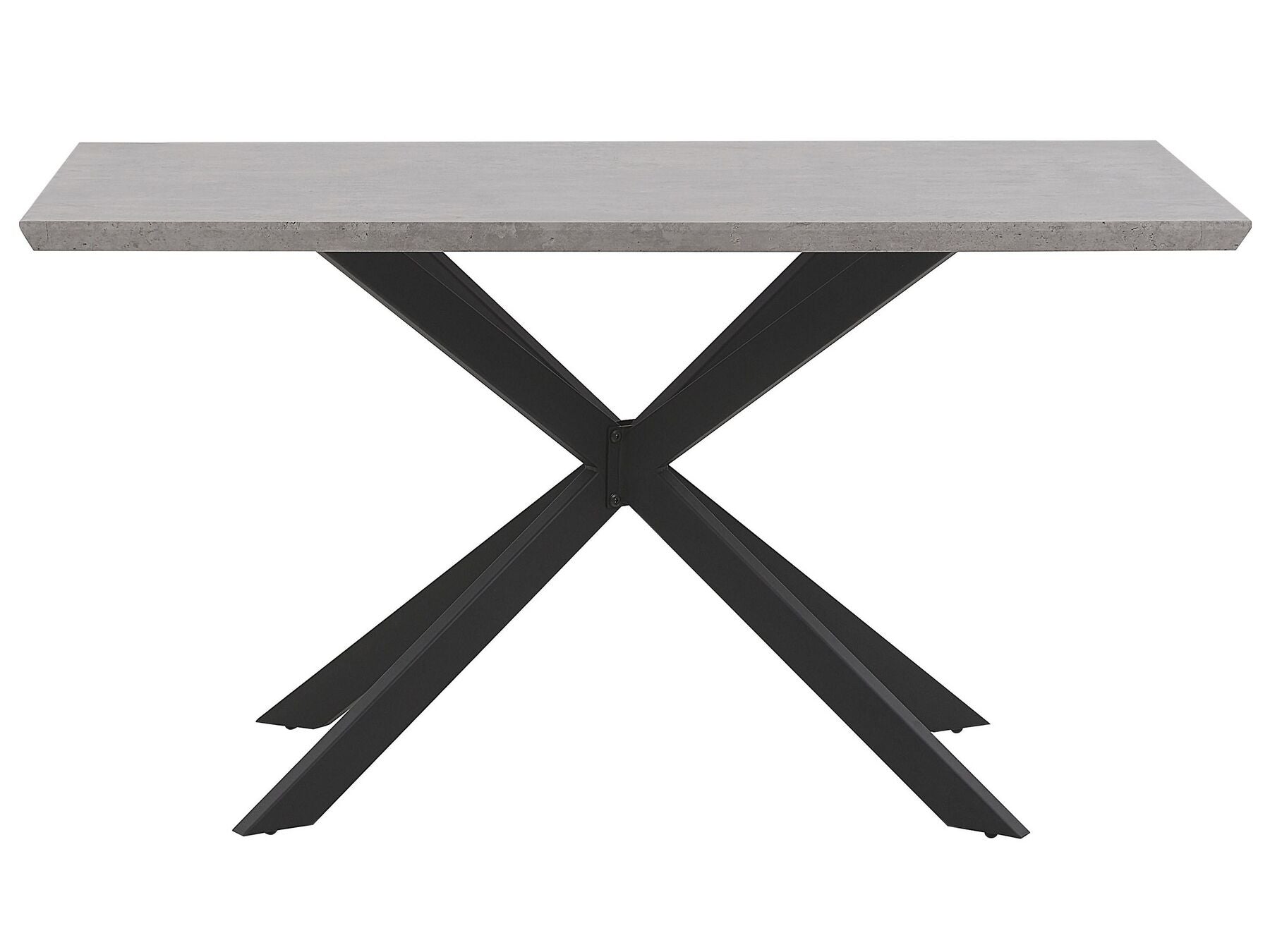 Dining Table SPECTRA Grey Concrete Effect 140 cm 80 cm