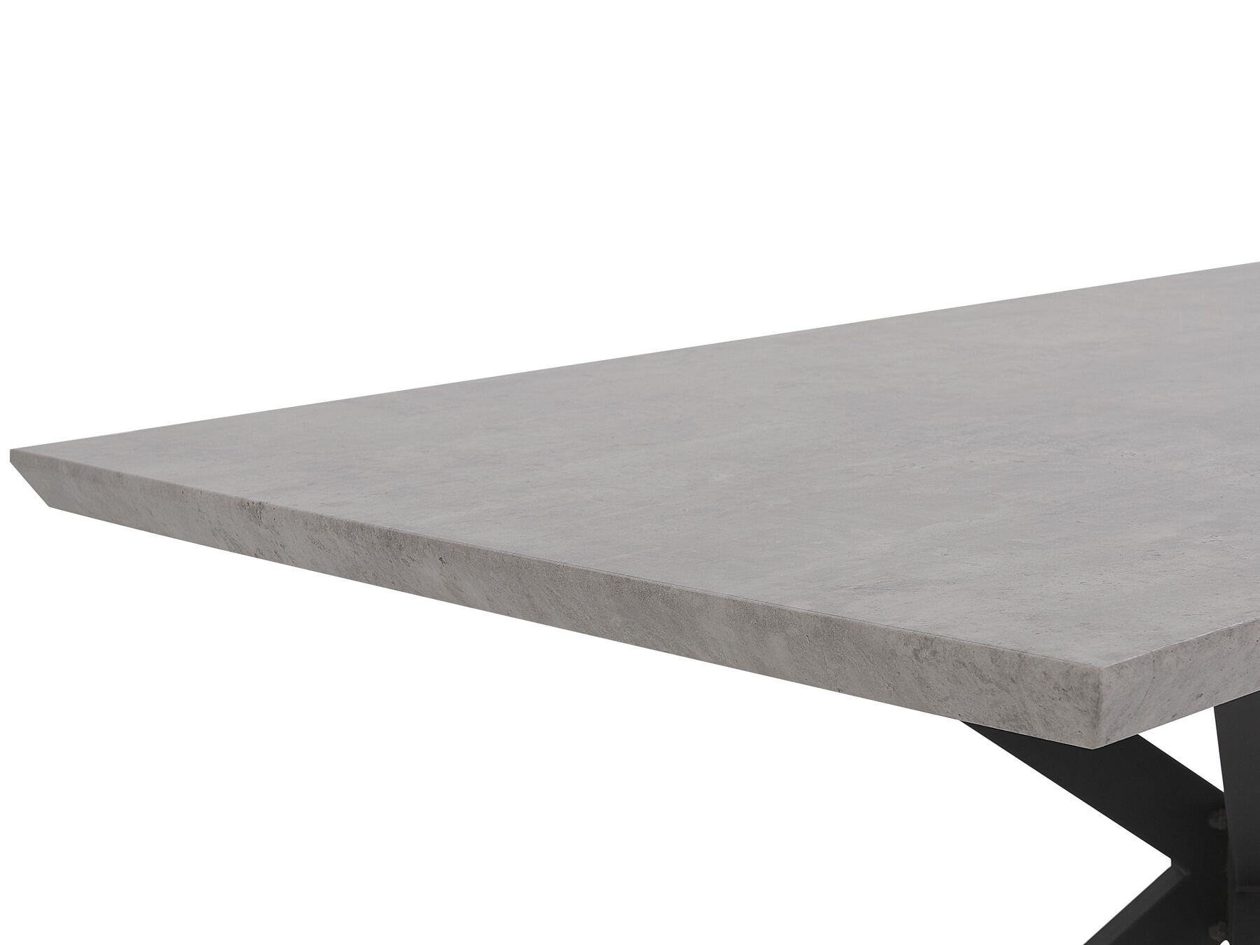 Dining Table SPECTRA Grey Concrete Effect 140 cm 80 cm