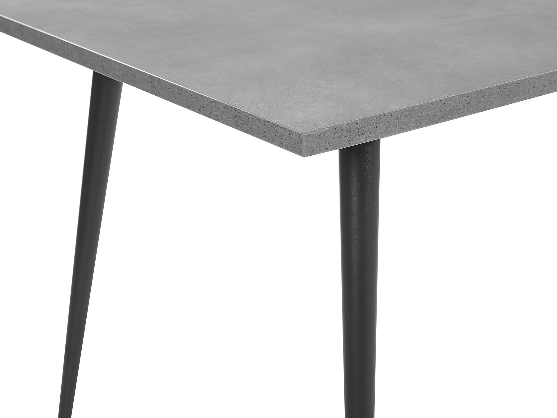 Dining Table SANTIAGO Grey Concrete Effect 160 cm 80 cm