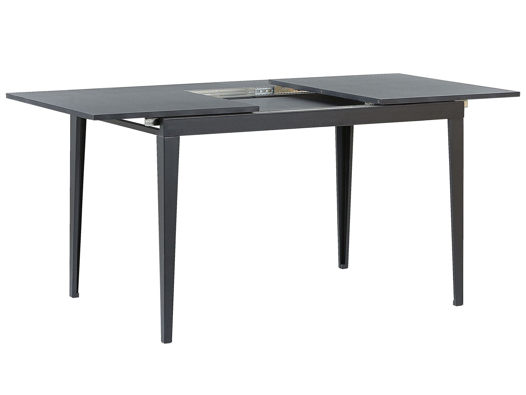 Extending Dining Table NORLEY Black 120/160 cm 80 cm