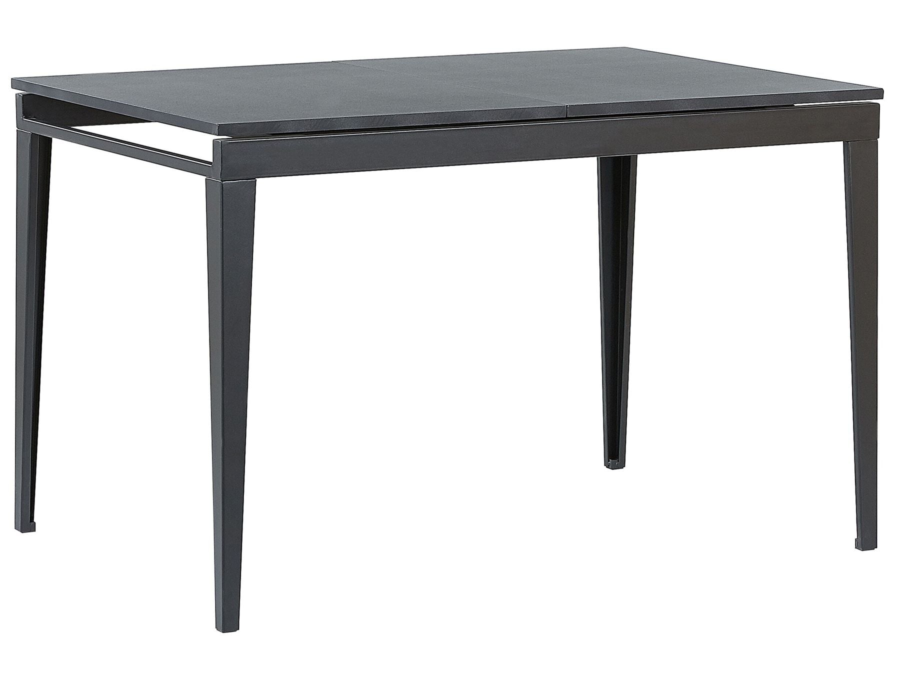 Extending Dining Table NORLEY Black 120/160 cm 80 cm