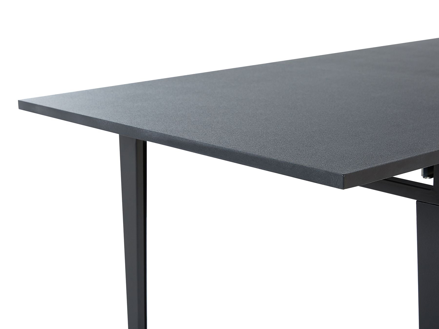 Extending Dining Table NORLEY Black 120/160 cm 80 cm