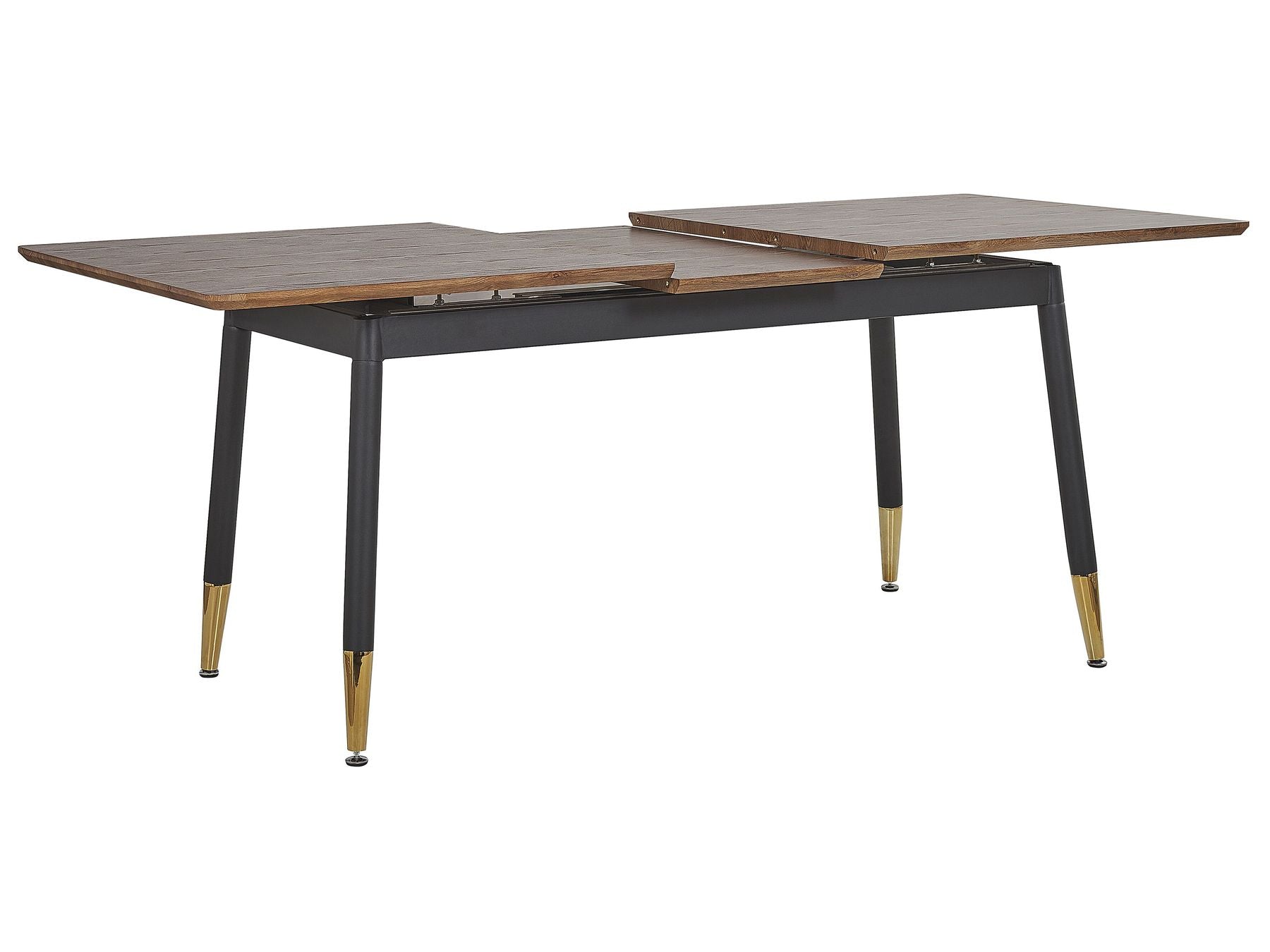 Extending Dining Table CALIFORNIA Dark Brown 160/200 cm 90 cm