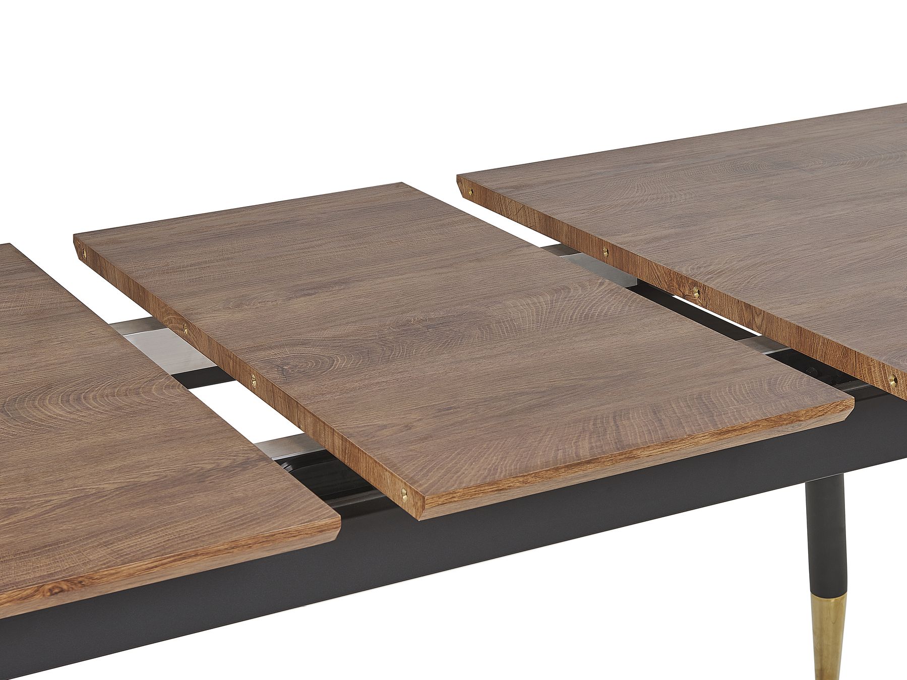 Extending Dining Table CALIFORNIA Dark Brown 160/200 cm 90 cm
