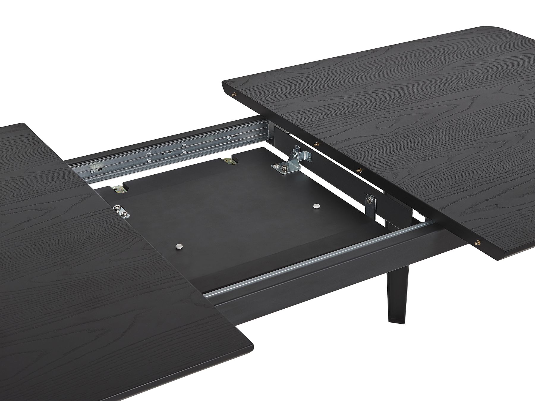 Extending Dining Table IRVINGTON Black 160/200 cm 90 cm