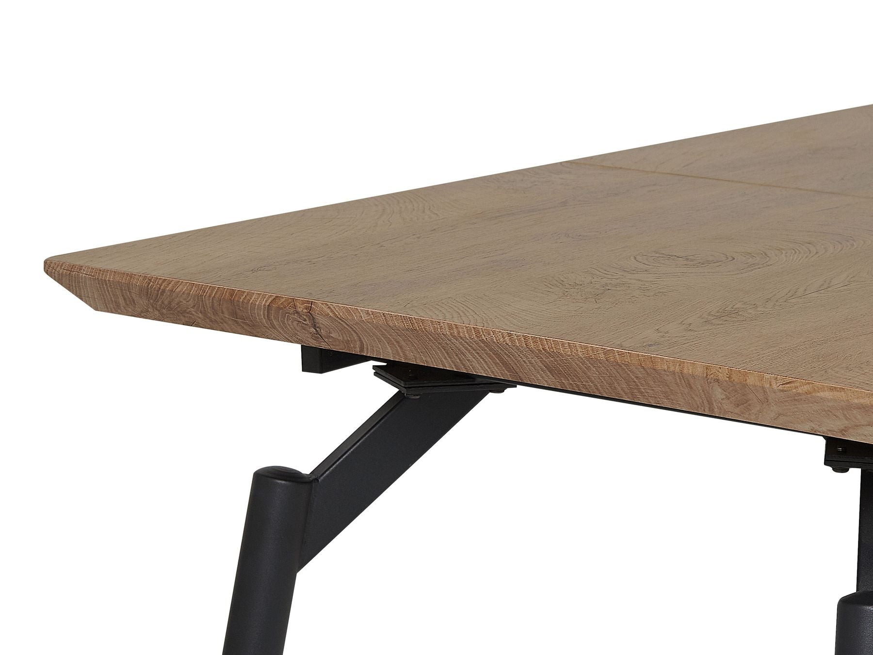 Extending Dining Table BARBOSA Dark Brown 140/180 cm 80 cm