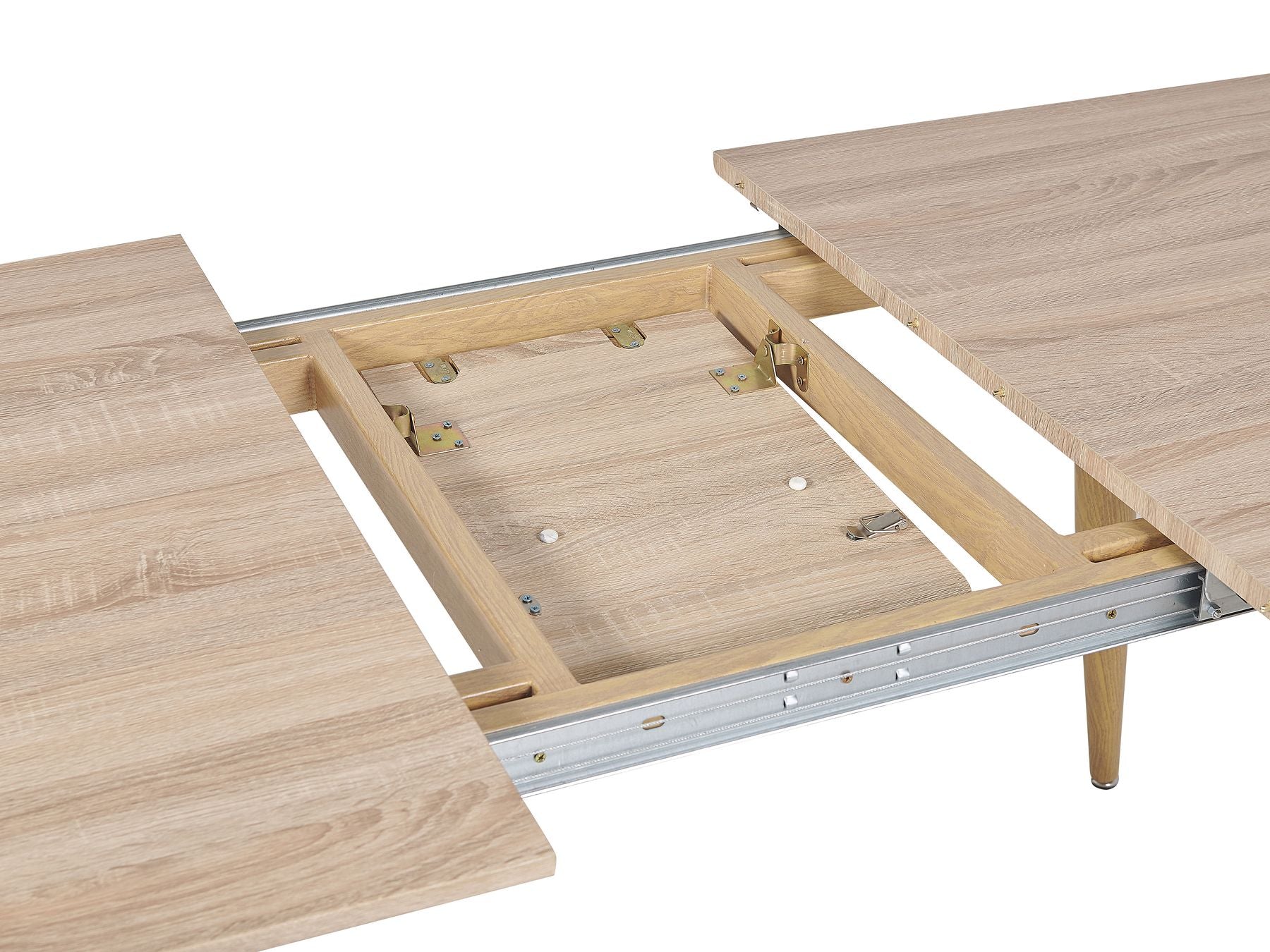 Extending Dining Table HAGA Light Brown 180/210 cm 90 cm