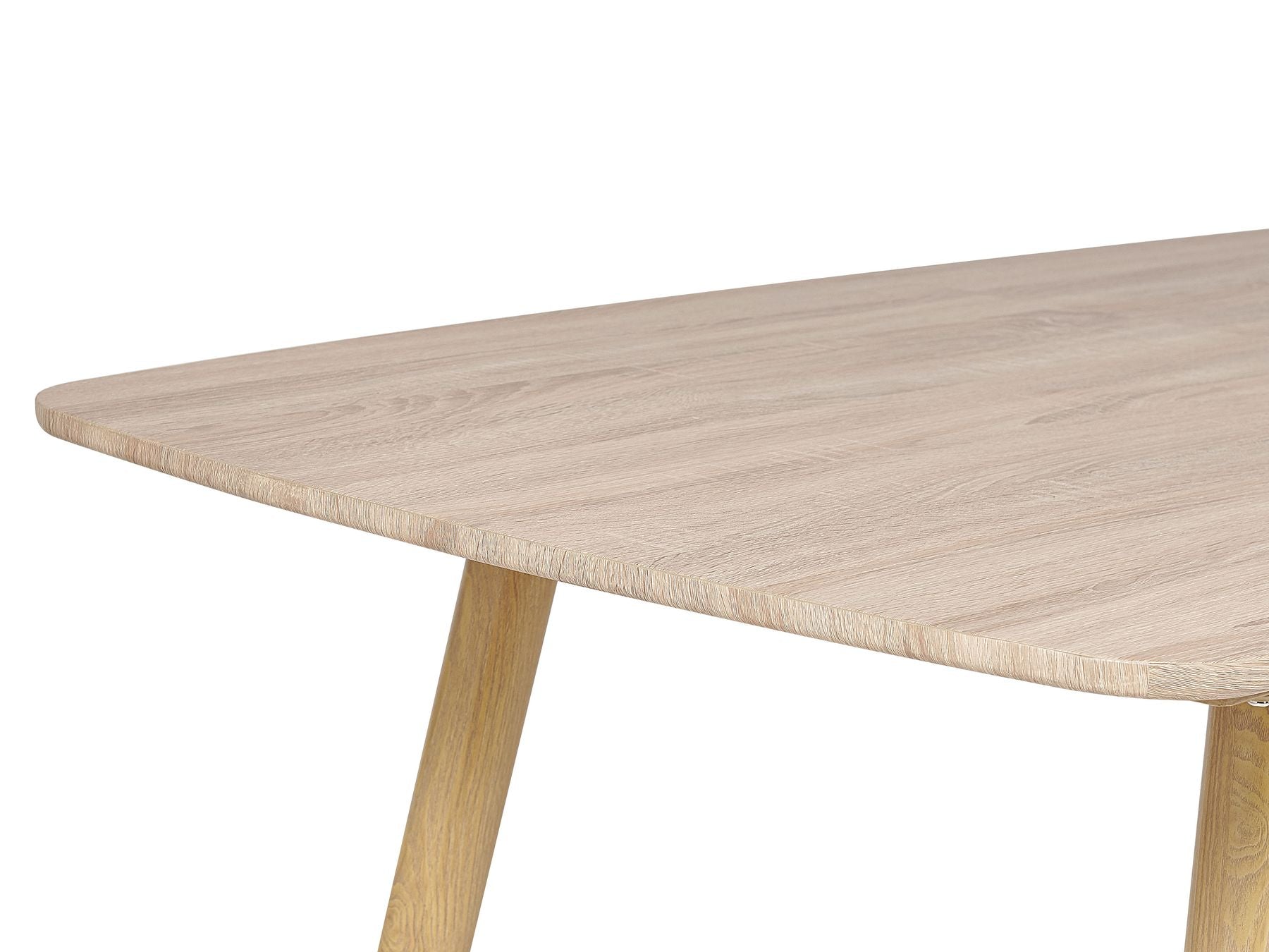 Extending Dining Table HAGA Light Brown 180/210 cm 90 cm