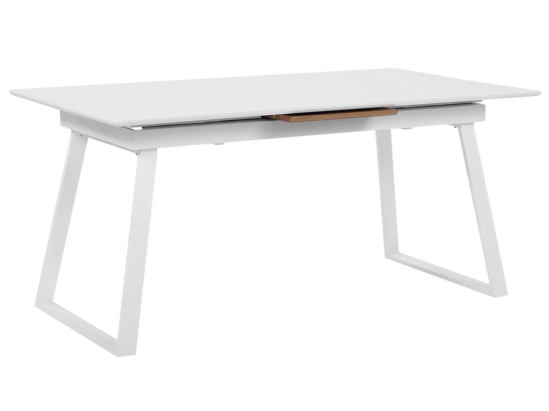 Extending Dining Table KALUNA White 160/200 cm 90 cm