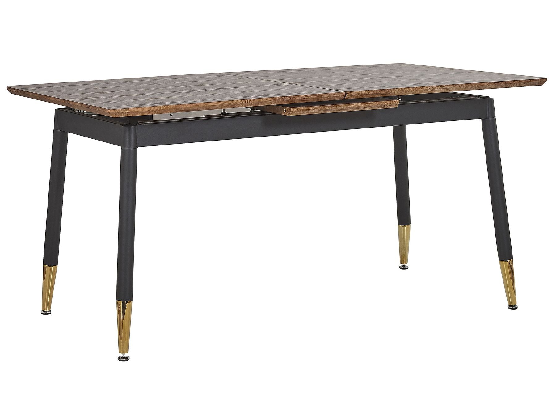 Extending Dining Table CALIFORNIA Dark Brown 160/200 cm 90 cm