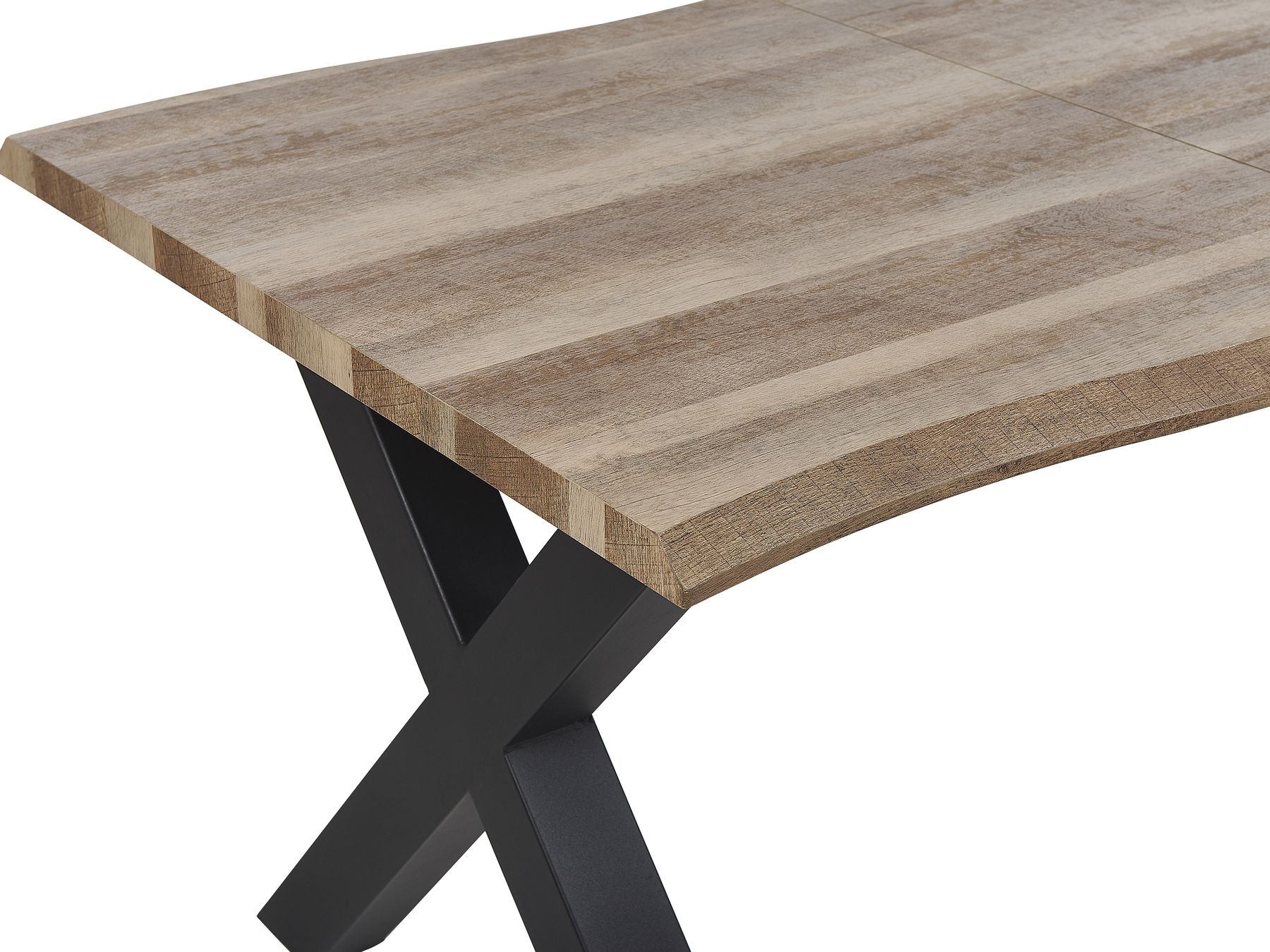 Extending Dining Table BRONSON Dark Brown 140/180 cm 90 cm