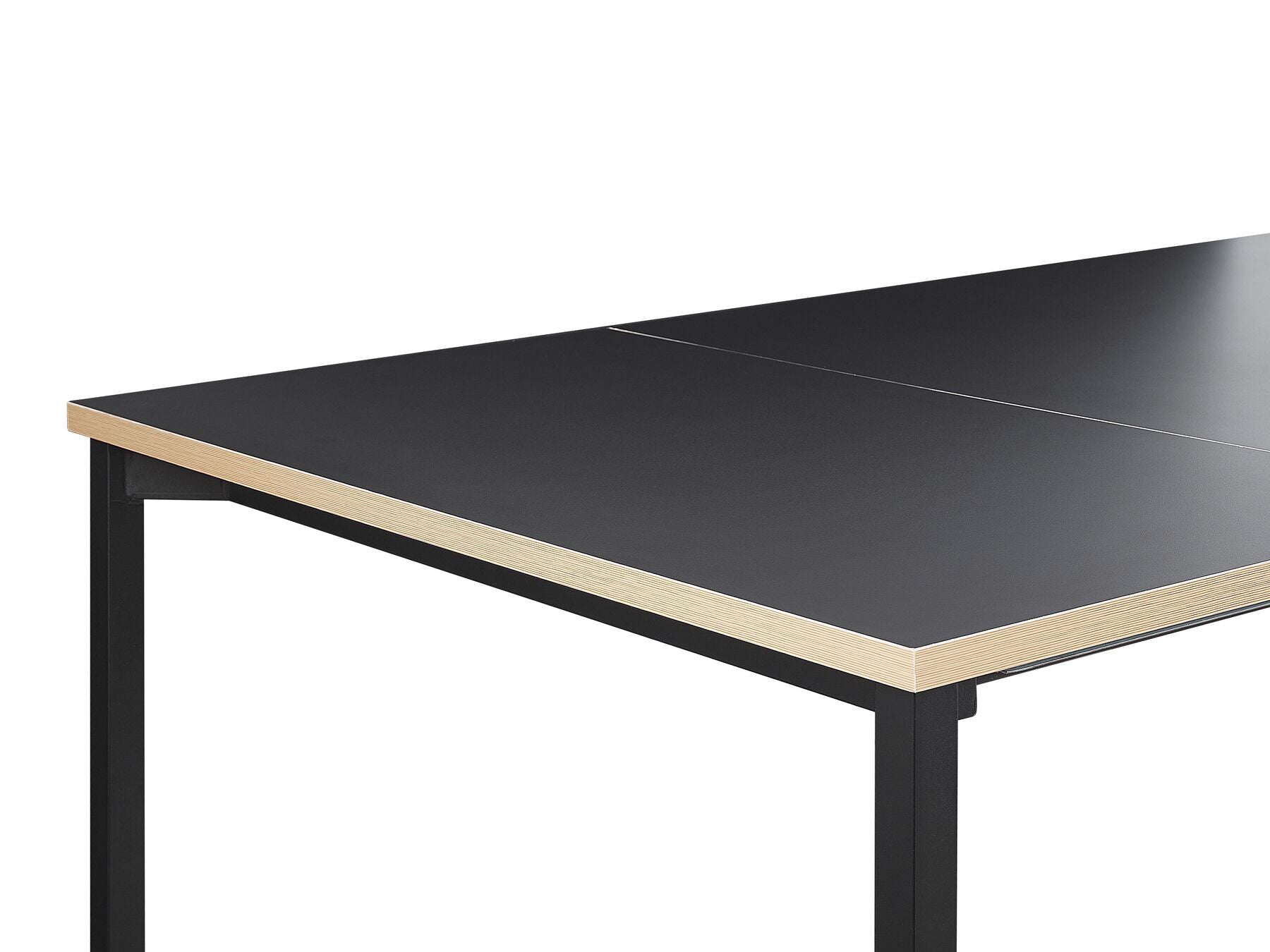 Extending Dining Table AVIS Black 140/190 cm 90 cm