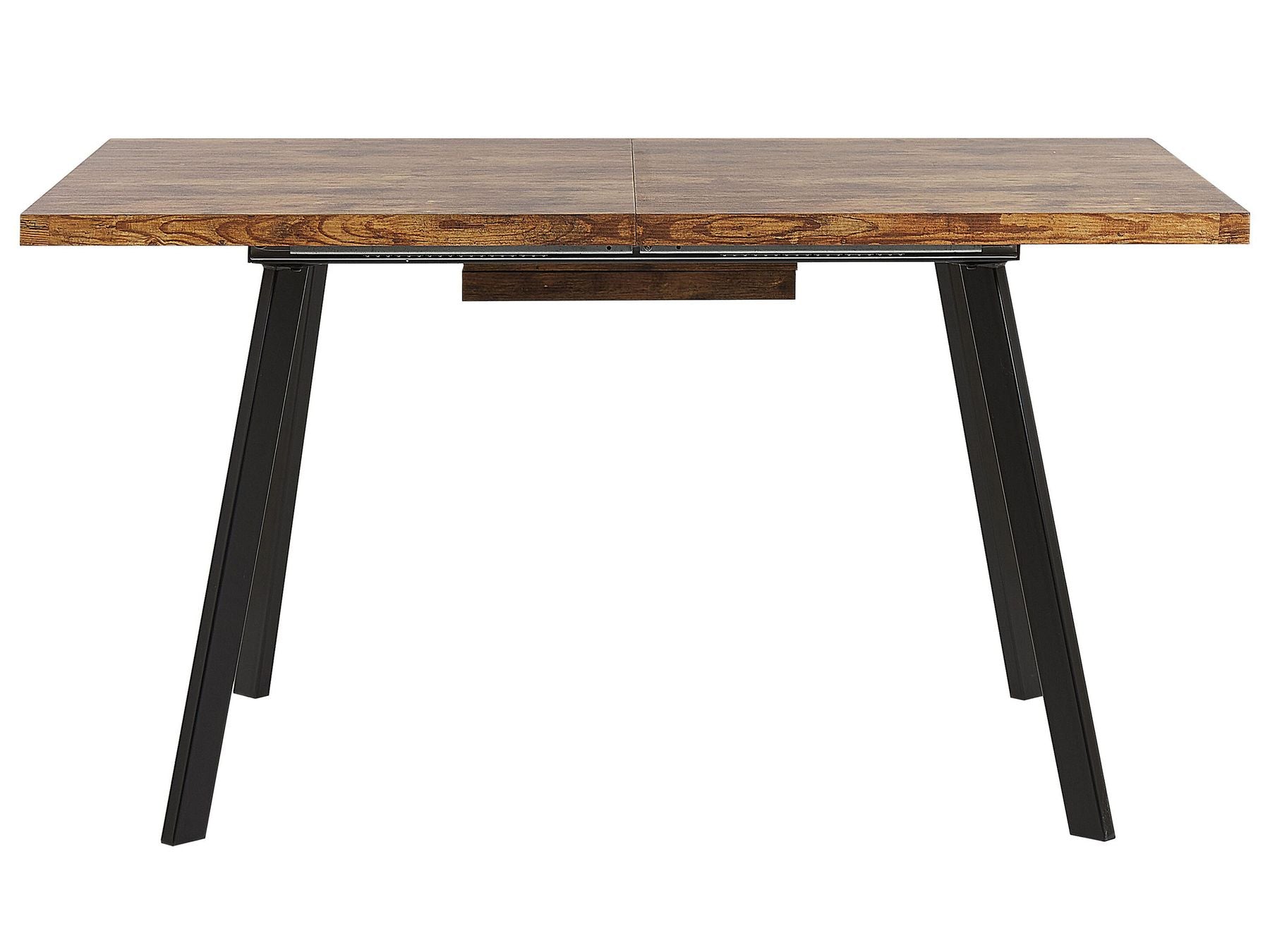 Extending Dining Table HARLOW Dark Brown 140/180 cm 90 cm