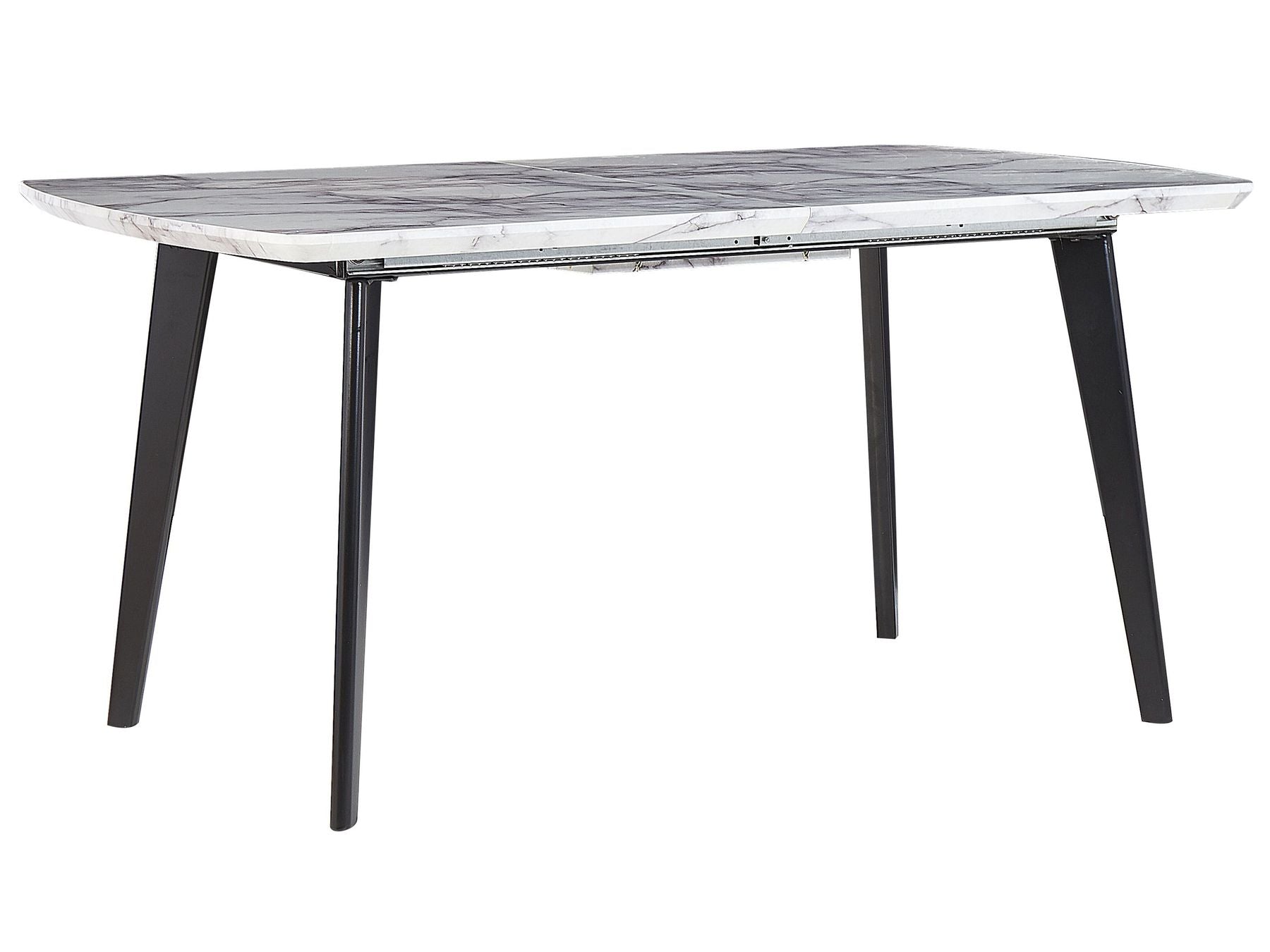 Extending Dining Table MOSBY Black/ White 160/200 cm 90 cm