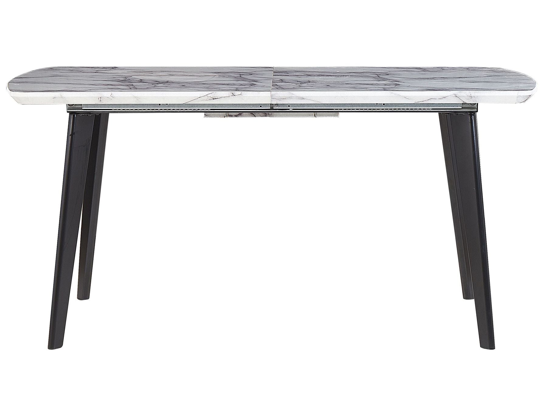 Extending Dining Table MOSBY Black/ White 160/200 cm 90 cm