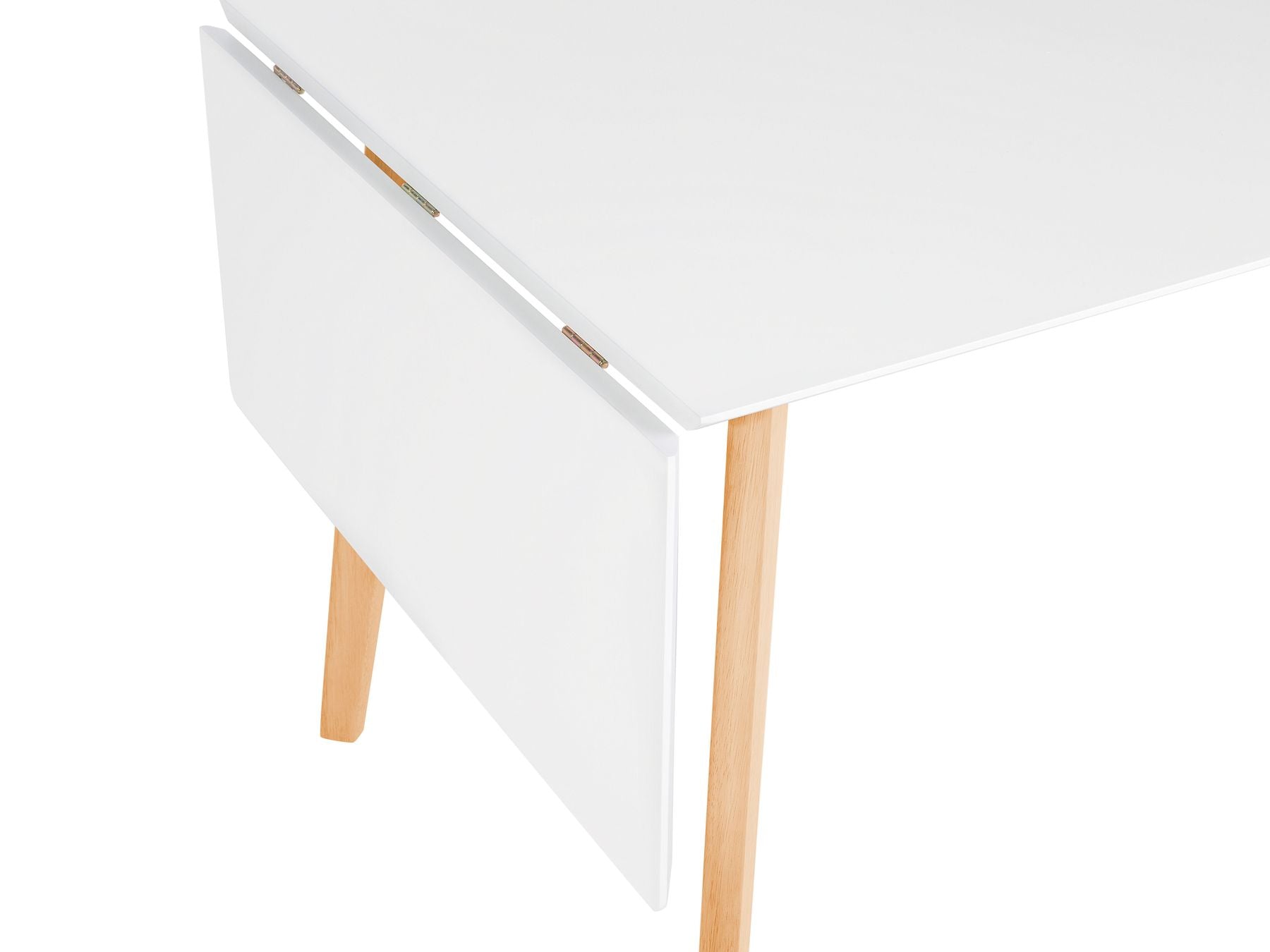 Extending Dining Table MEDIO White 120/155 cm 80 cm