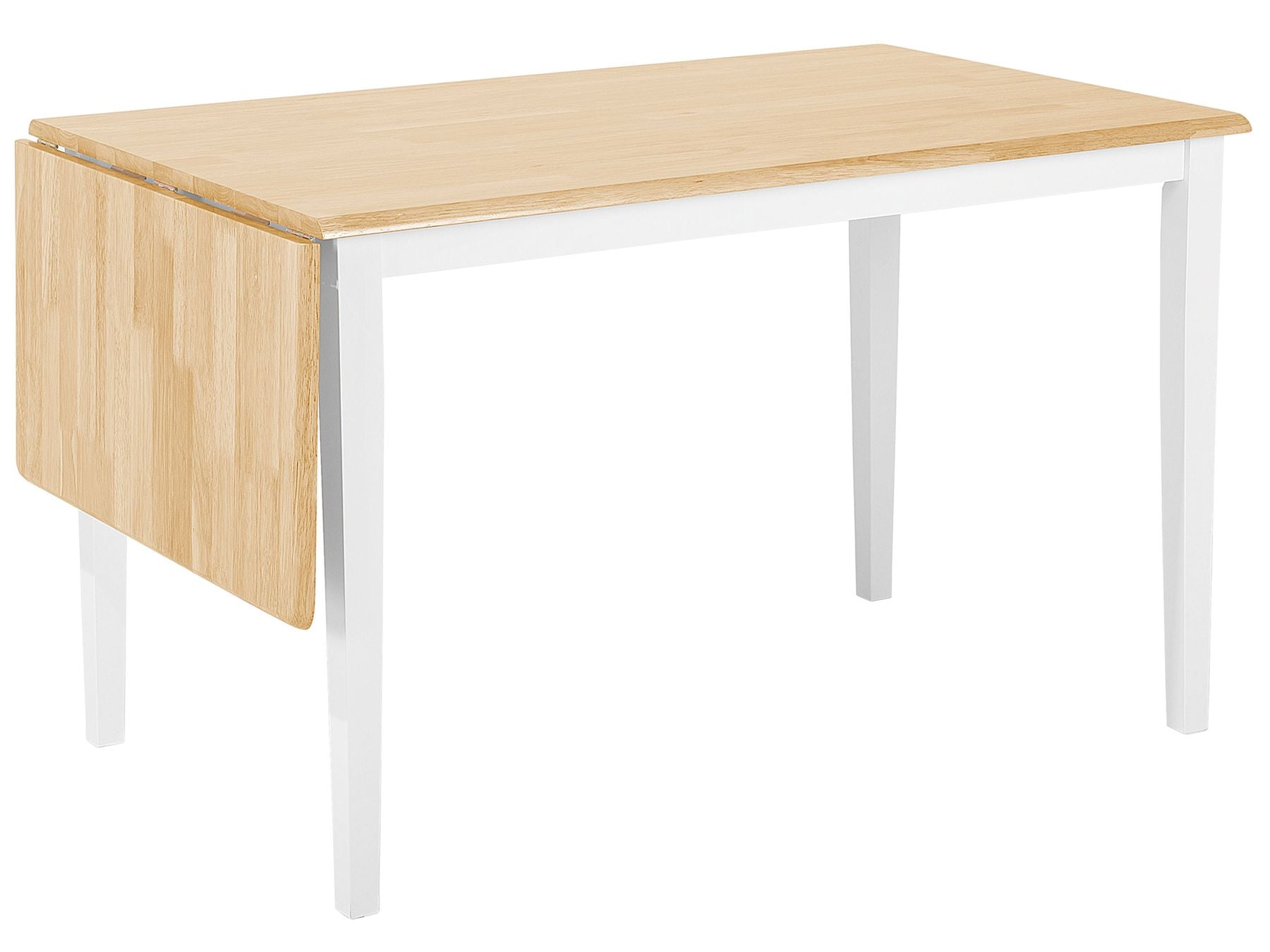 Extending Dining Table LOUISIANA Light Brown 120/160 cm 75 cm Wood
