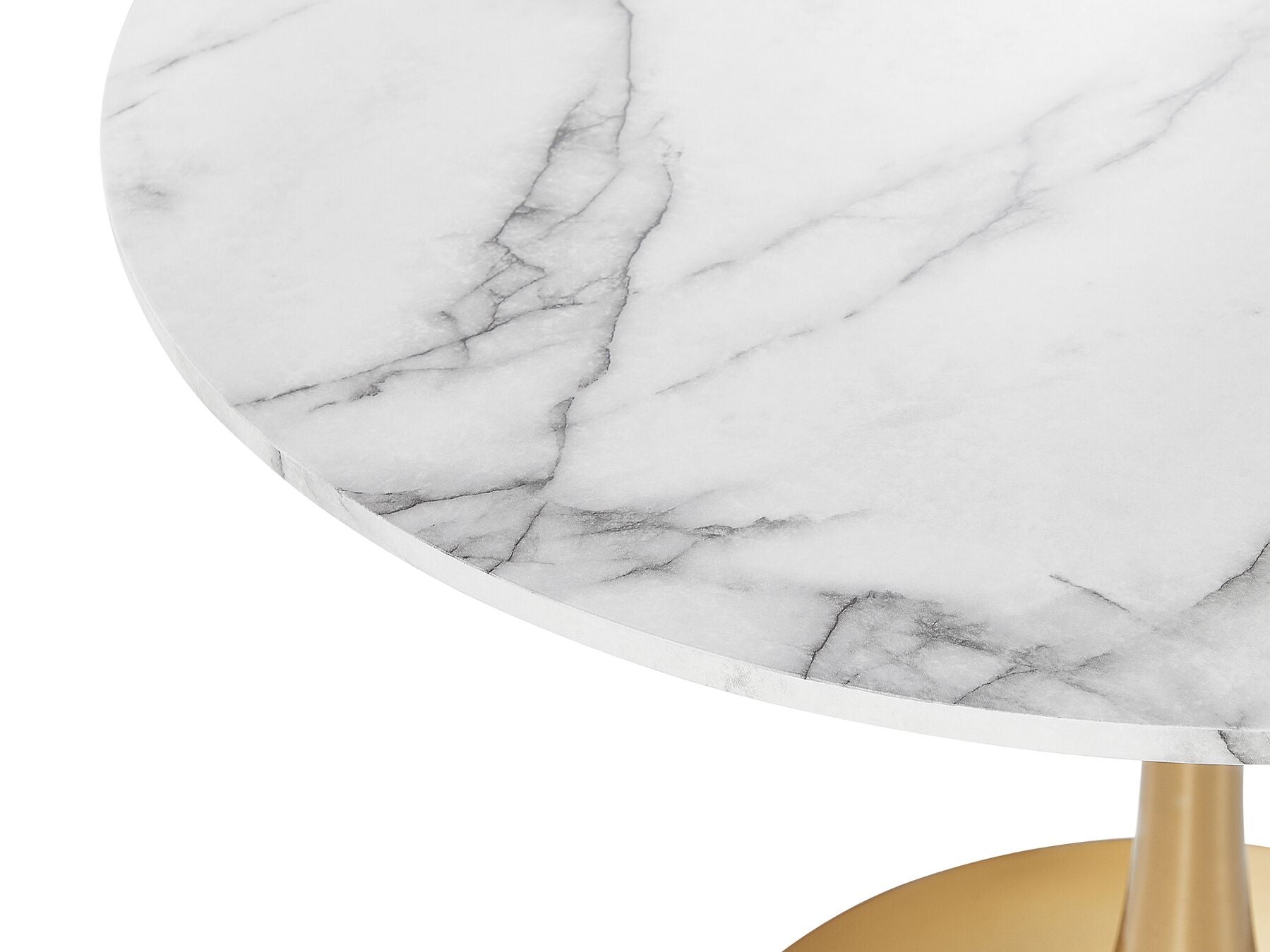 Dining Table BOCA White Marble 90 cm 90 cm