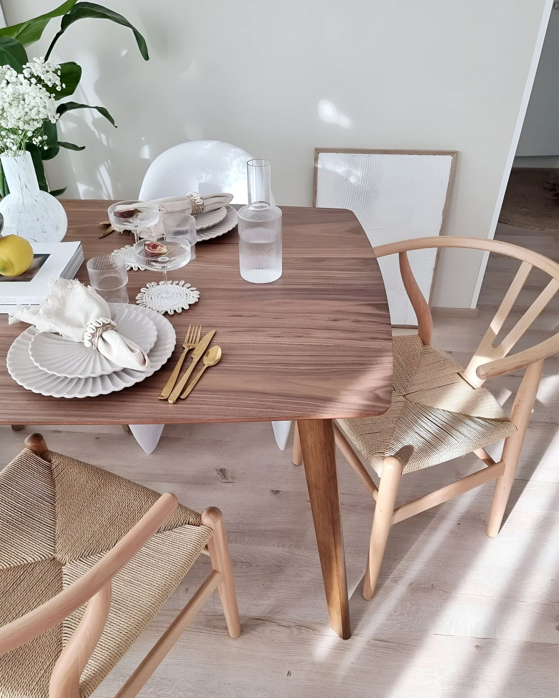 Dining Table IRIS Dark Brown 150 cm 90 cm