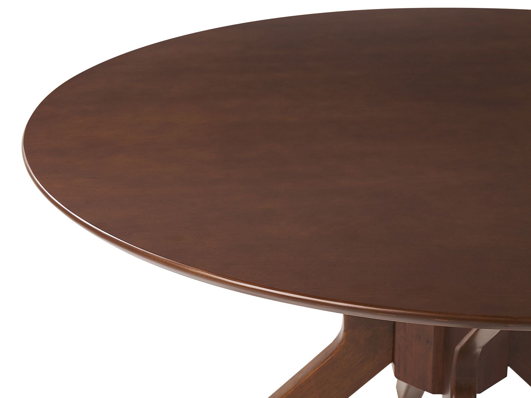 Dining Table TYMIS Dark Mahogany 120 cm 120 cm