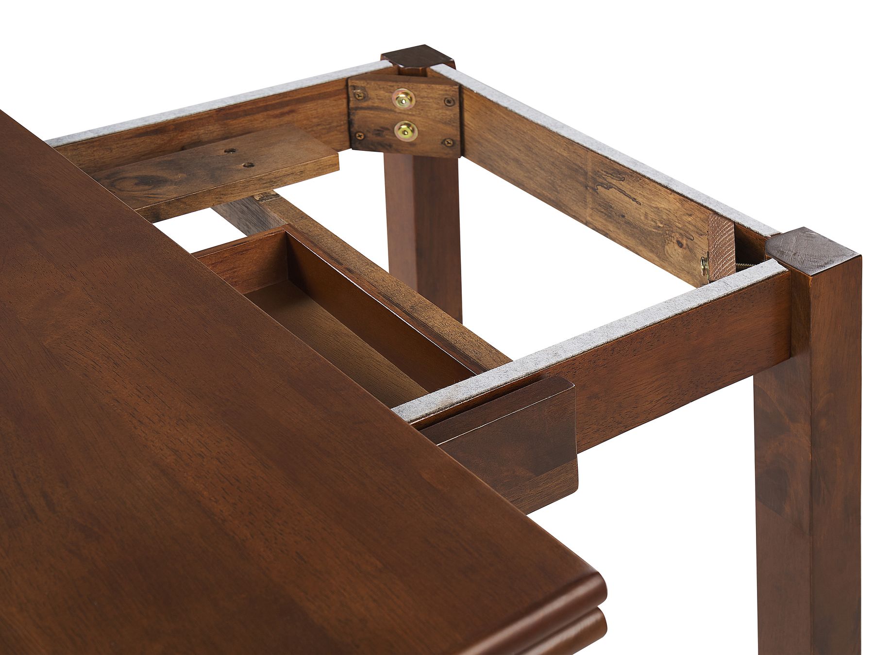 Extending Dining Table MASELA Dark Brown 90/120 cm 60 cm Wood
