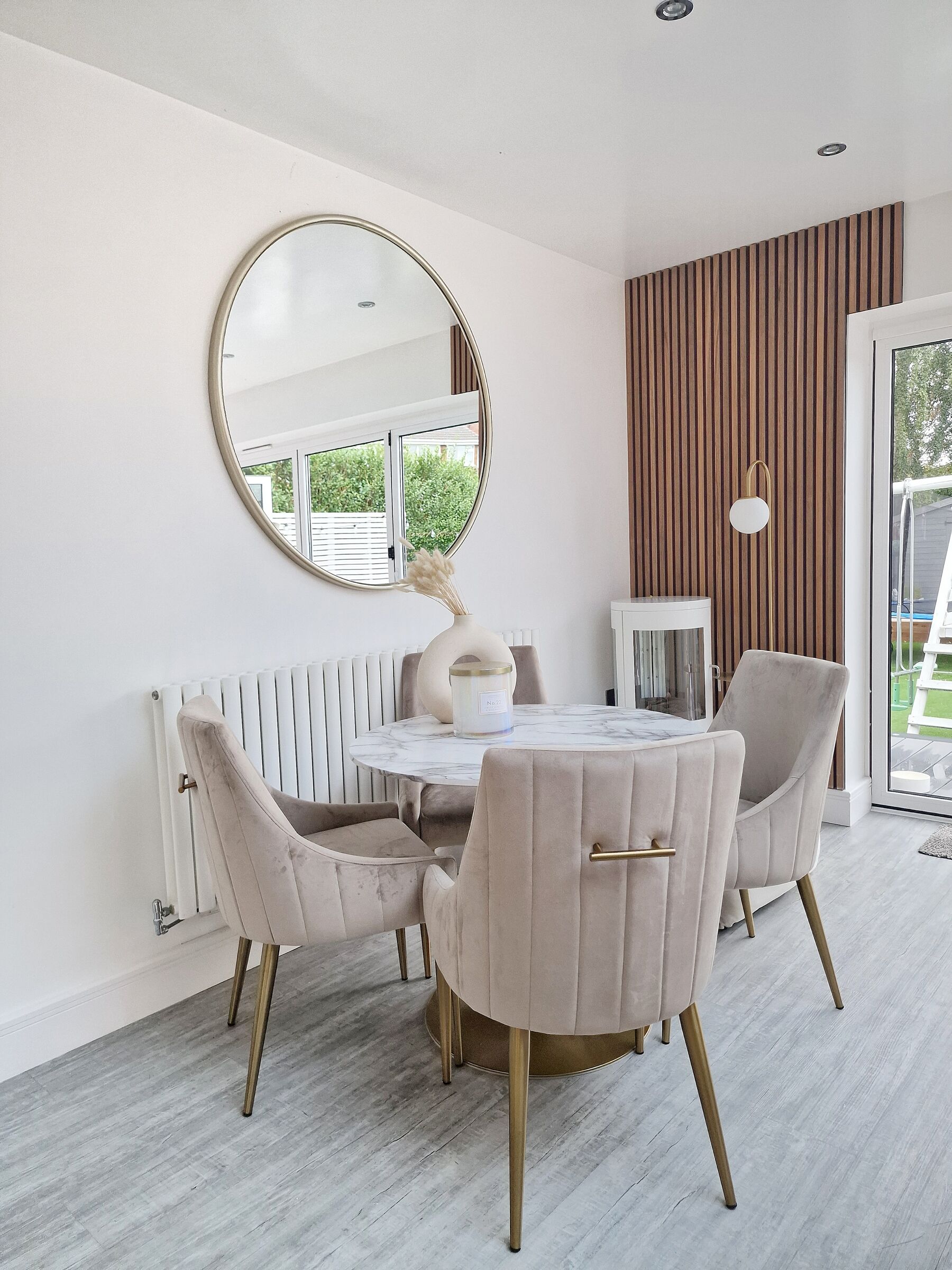 Dining Table BOCA White Marble 90 cm 90 cm