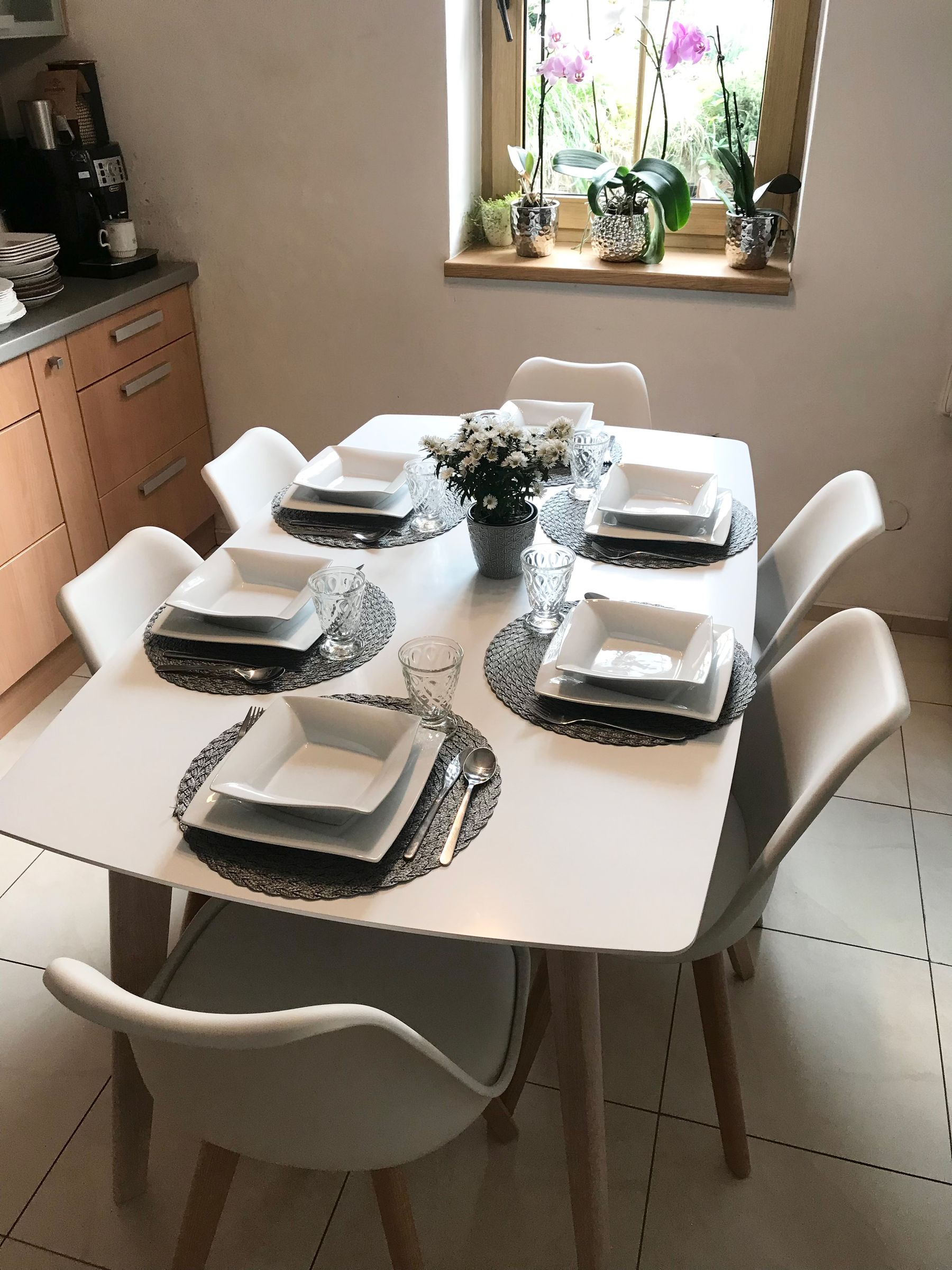Dining Table SANTOS White 150 cm 90 cm