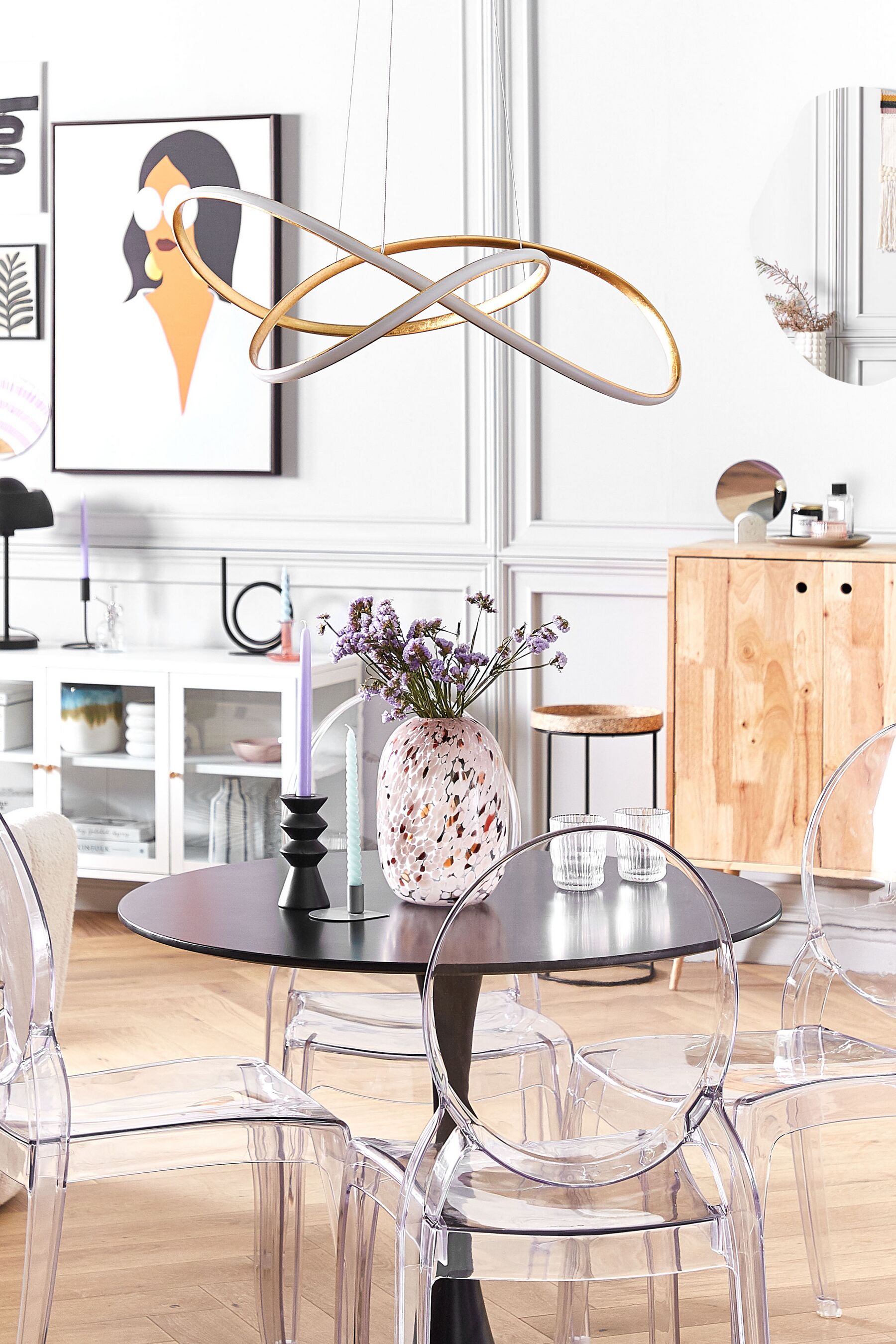 Dining Table BOCA Black 90 cm 90 cm