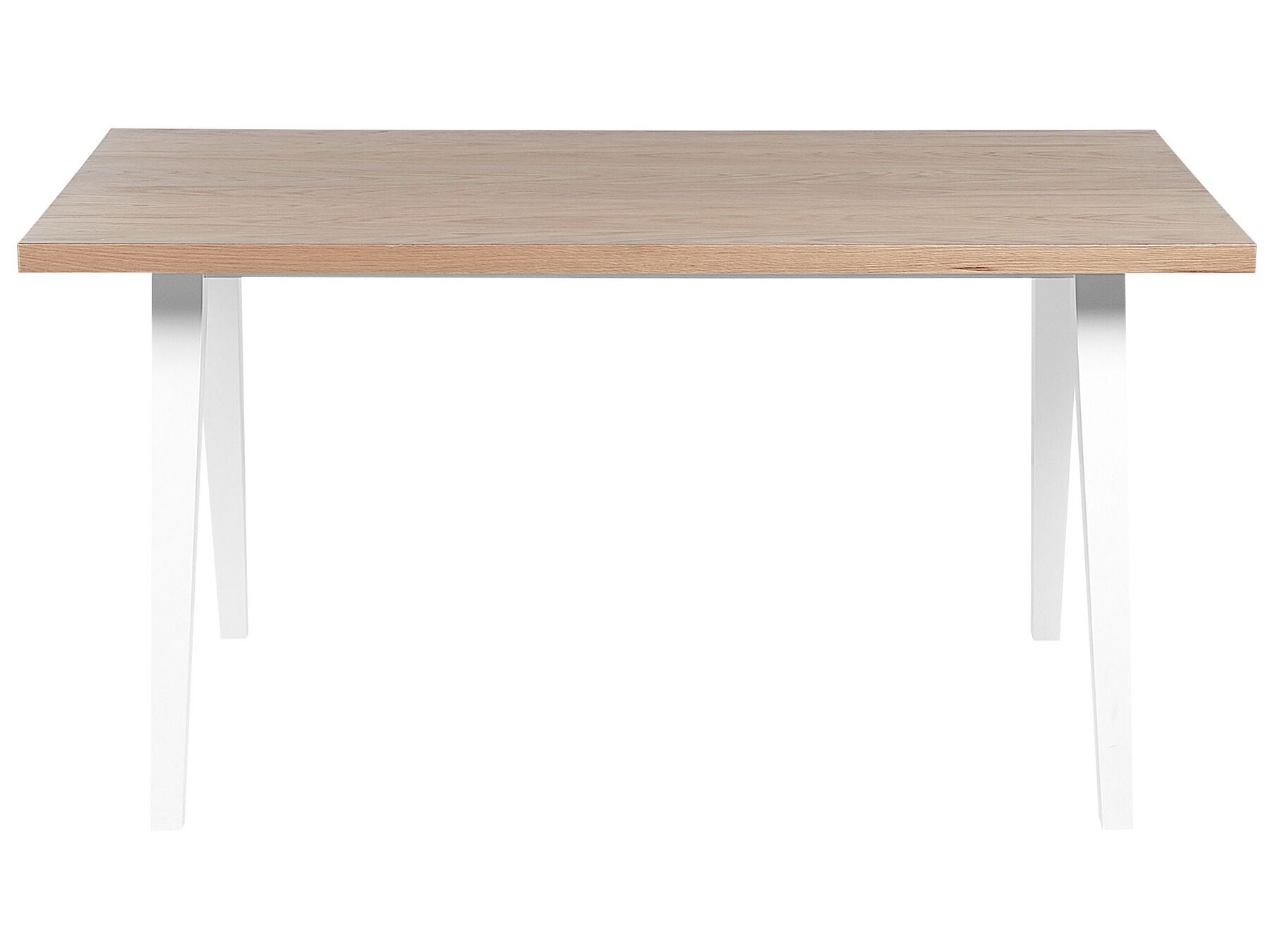 Dining Table LENISTER Brown/ White 150 cm 90 cm