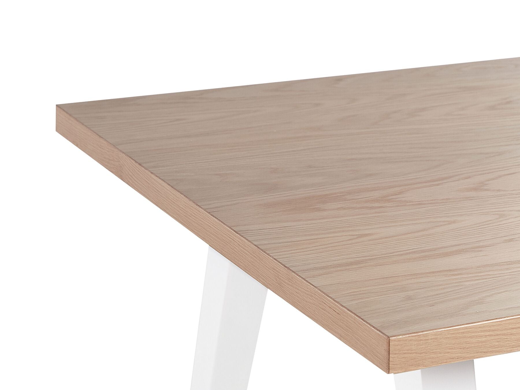 Dining Table LENISTER Brown/ White 150 cm 90 cm